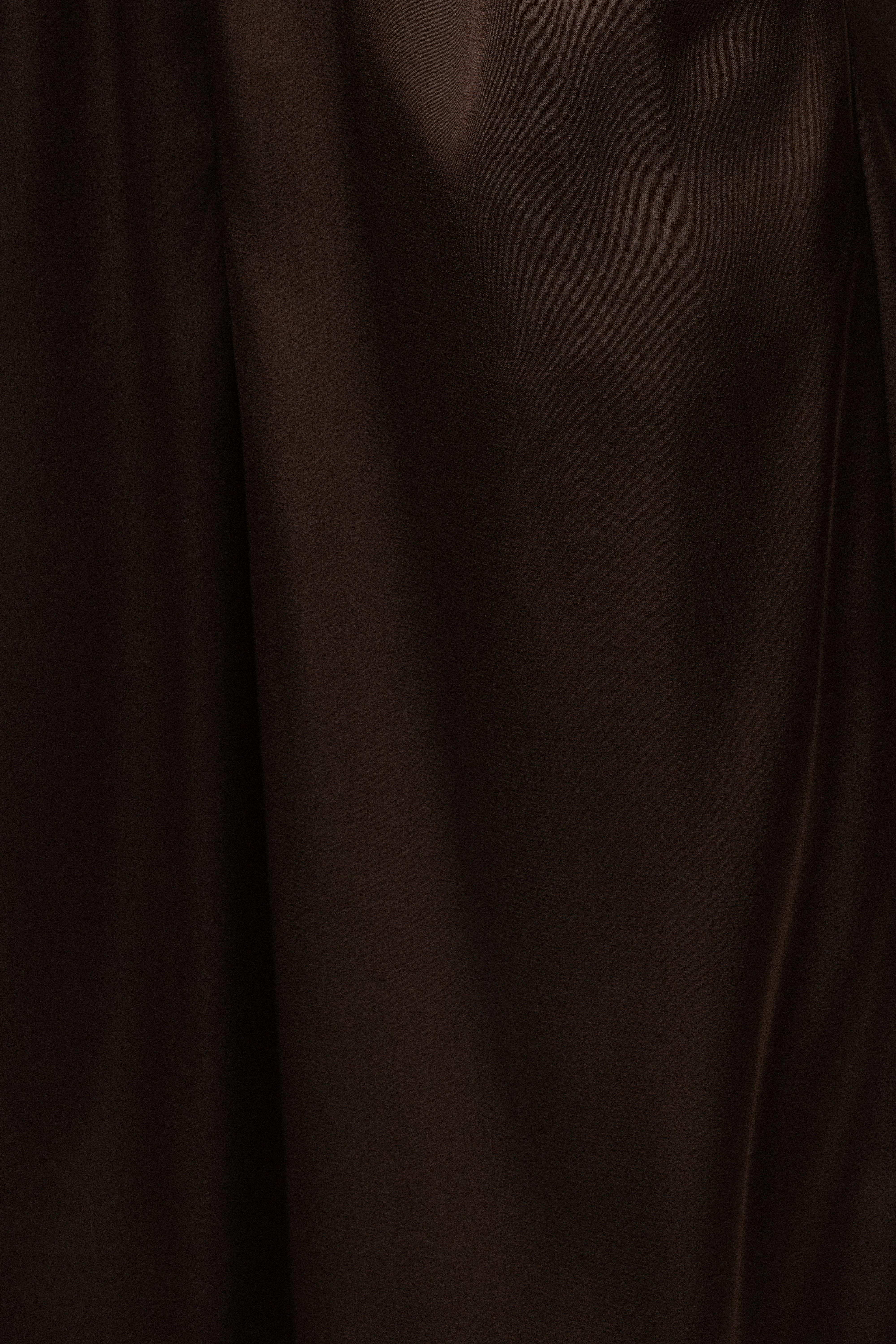 Chocolate Sunny Day drawstring pants by JLUXLABEL, featuring a relaxed fit and casual style in a rich brown color.