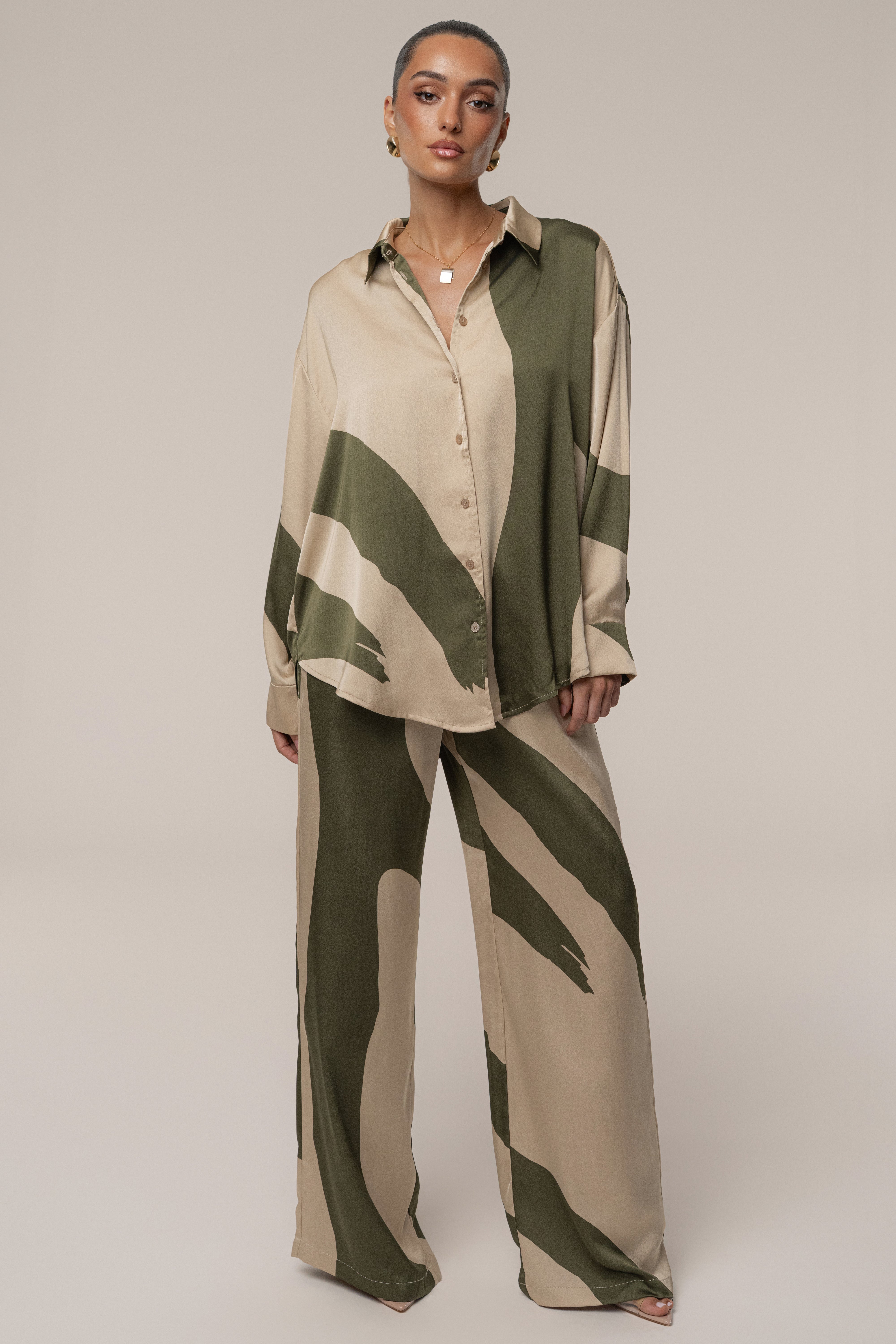 Multi Ella Safari Blouse - JLUXLABEL