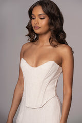 Natural Beyond The Sea Linen Corset