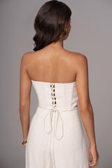 Natural Beyond The Sea Linen Corset