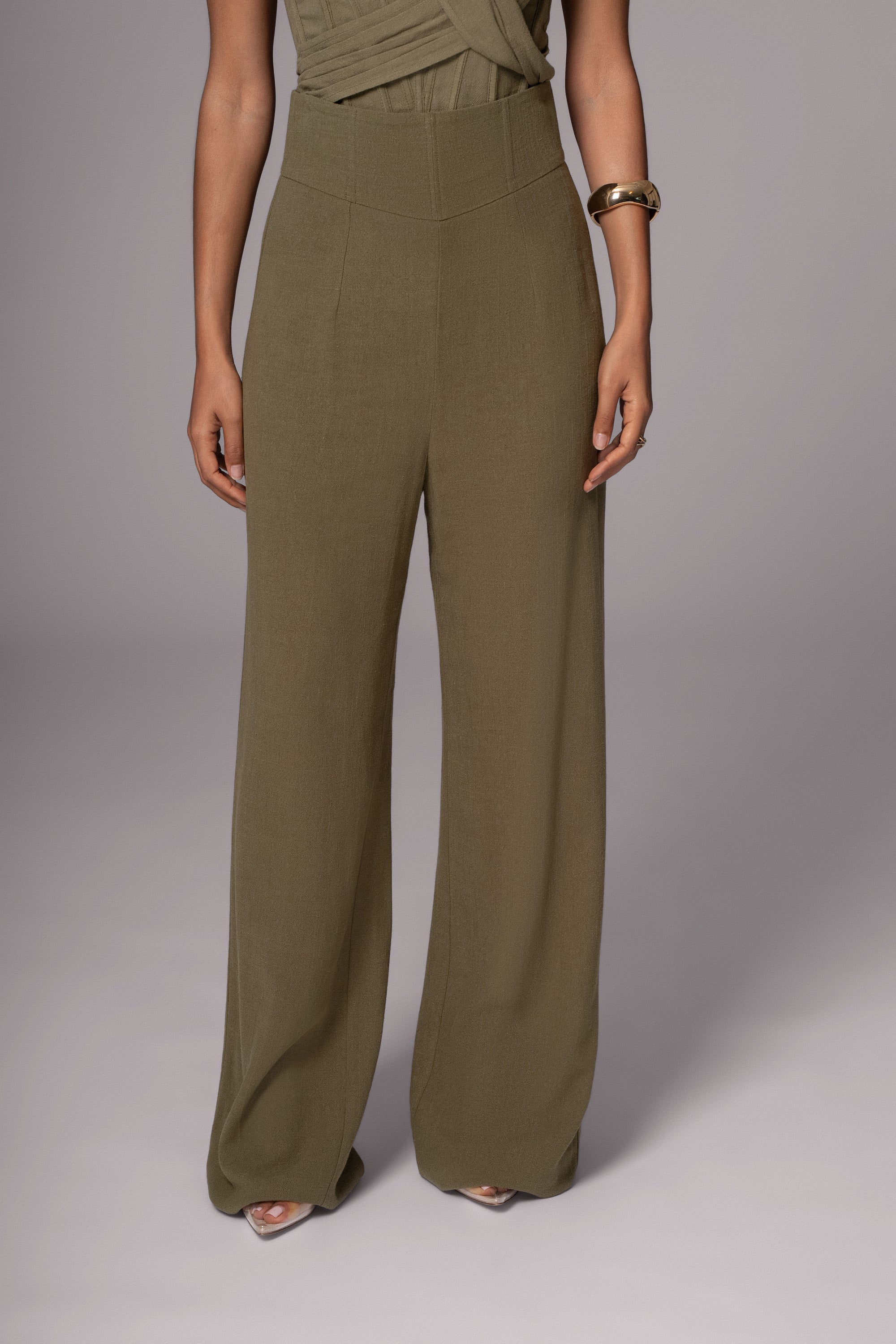 Olive Vine Pocket Pants main image 1