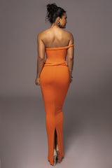 Tangerine One Of One Maxi Dress - JLUXLABEL