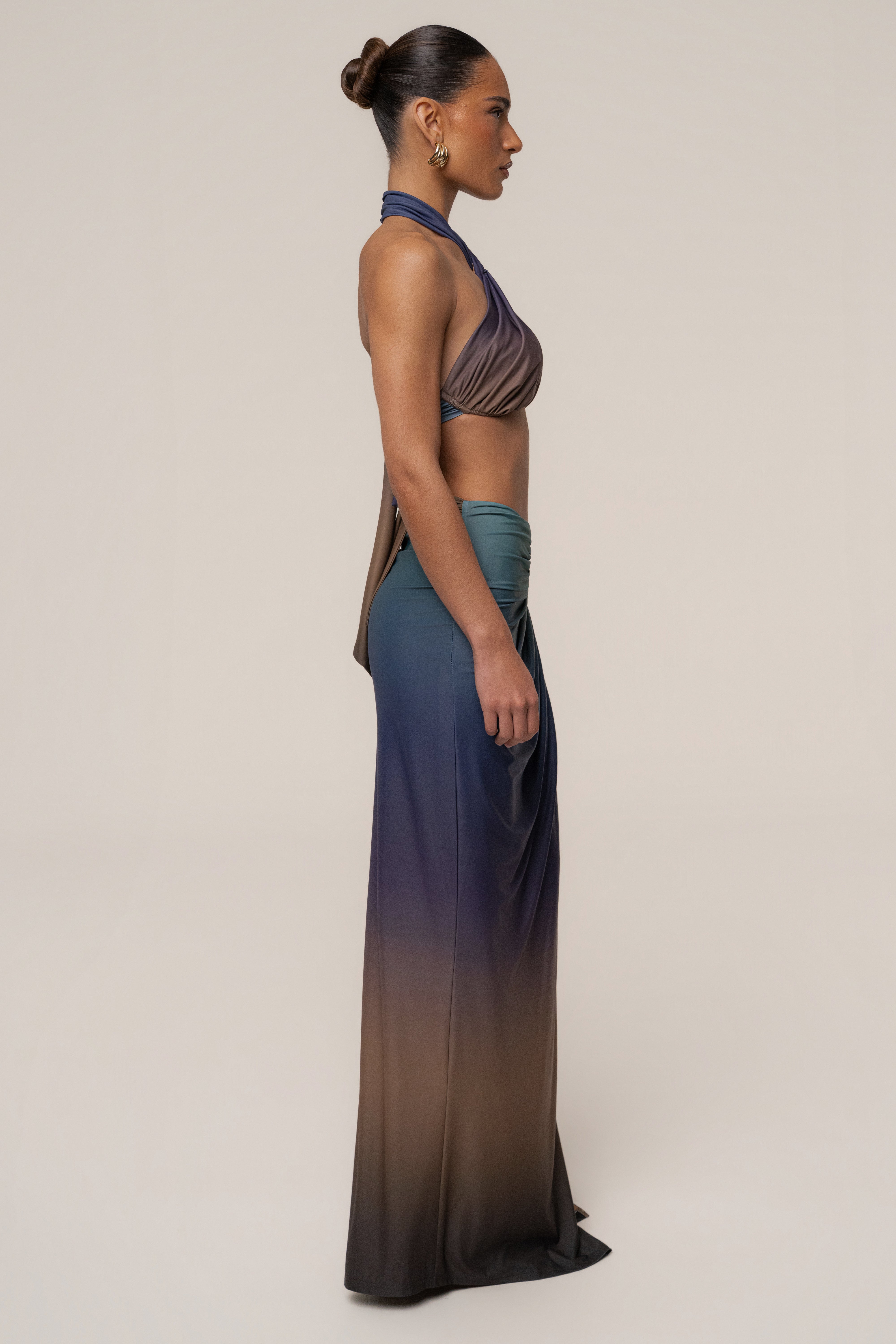 JLUXLABEL Lunar Shadow City After Dark skirt set featuring a stylish top and matching skirt, perfect for evening wear.