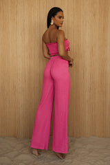 Pink Odessa Smocked Pant Set - JLUXLABEL