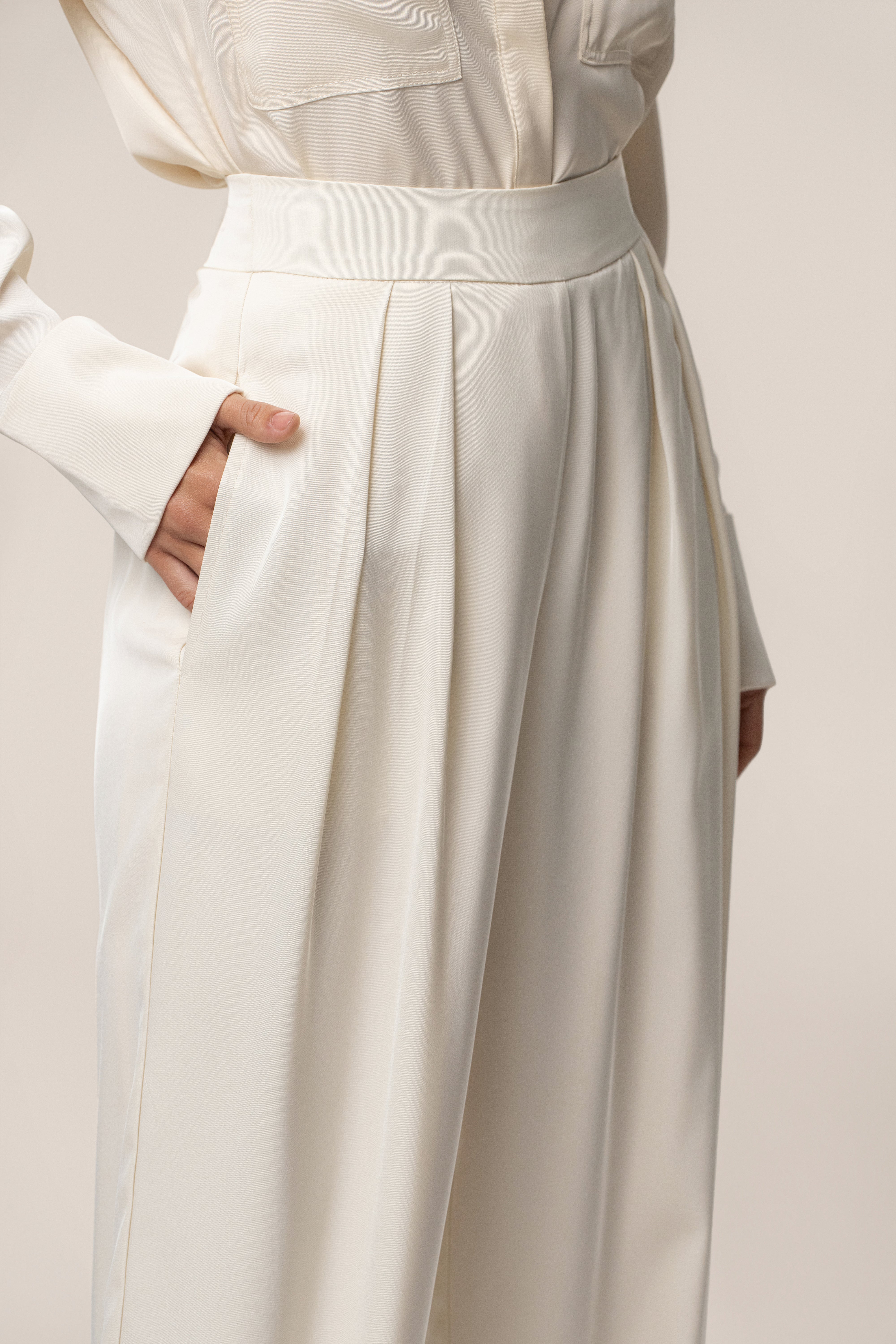 Buttercream Candice Trousers - JLUXLABEL