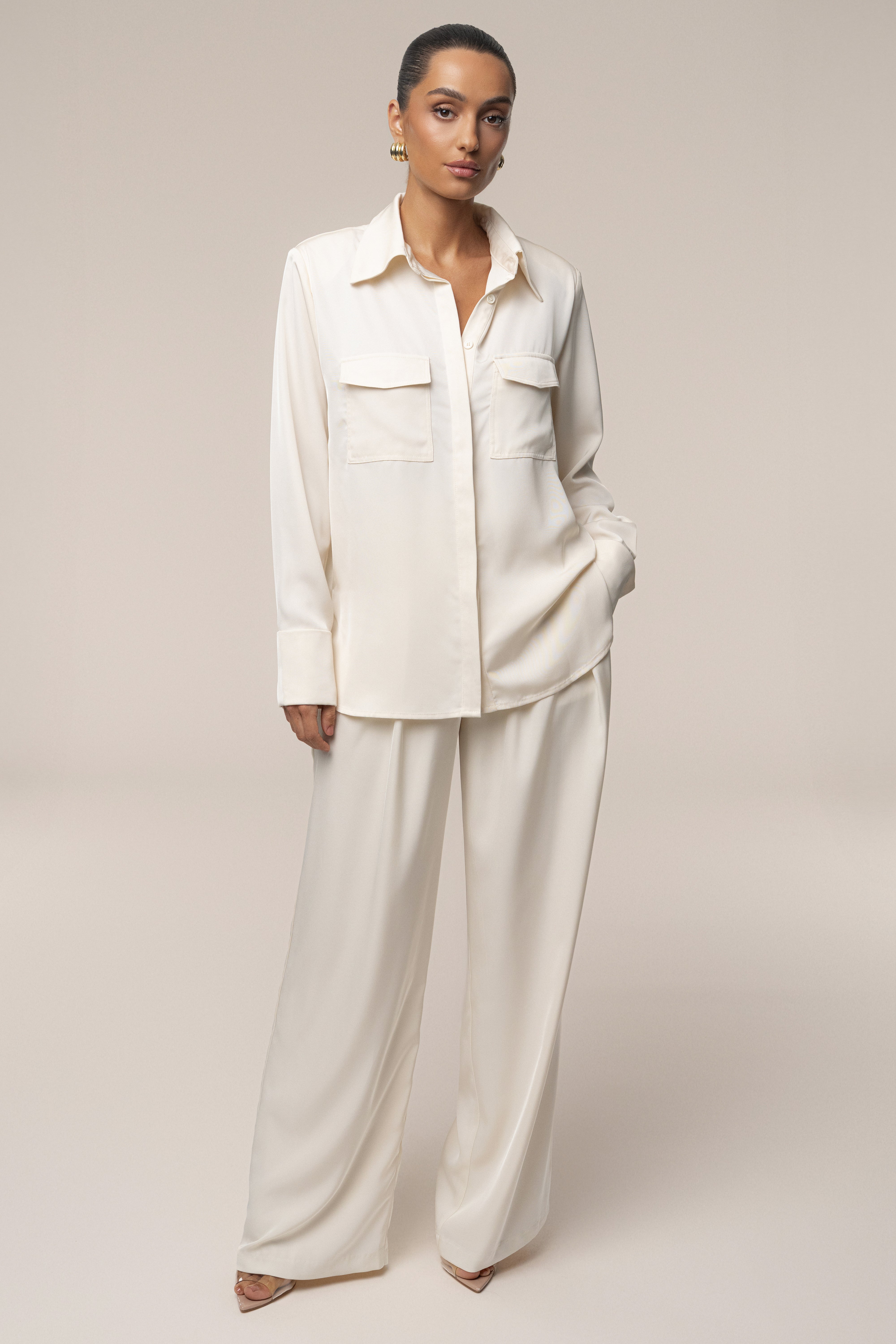 Buttercream Candice Trousers - JLUXLABEL