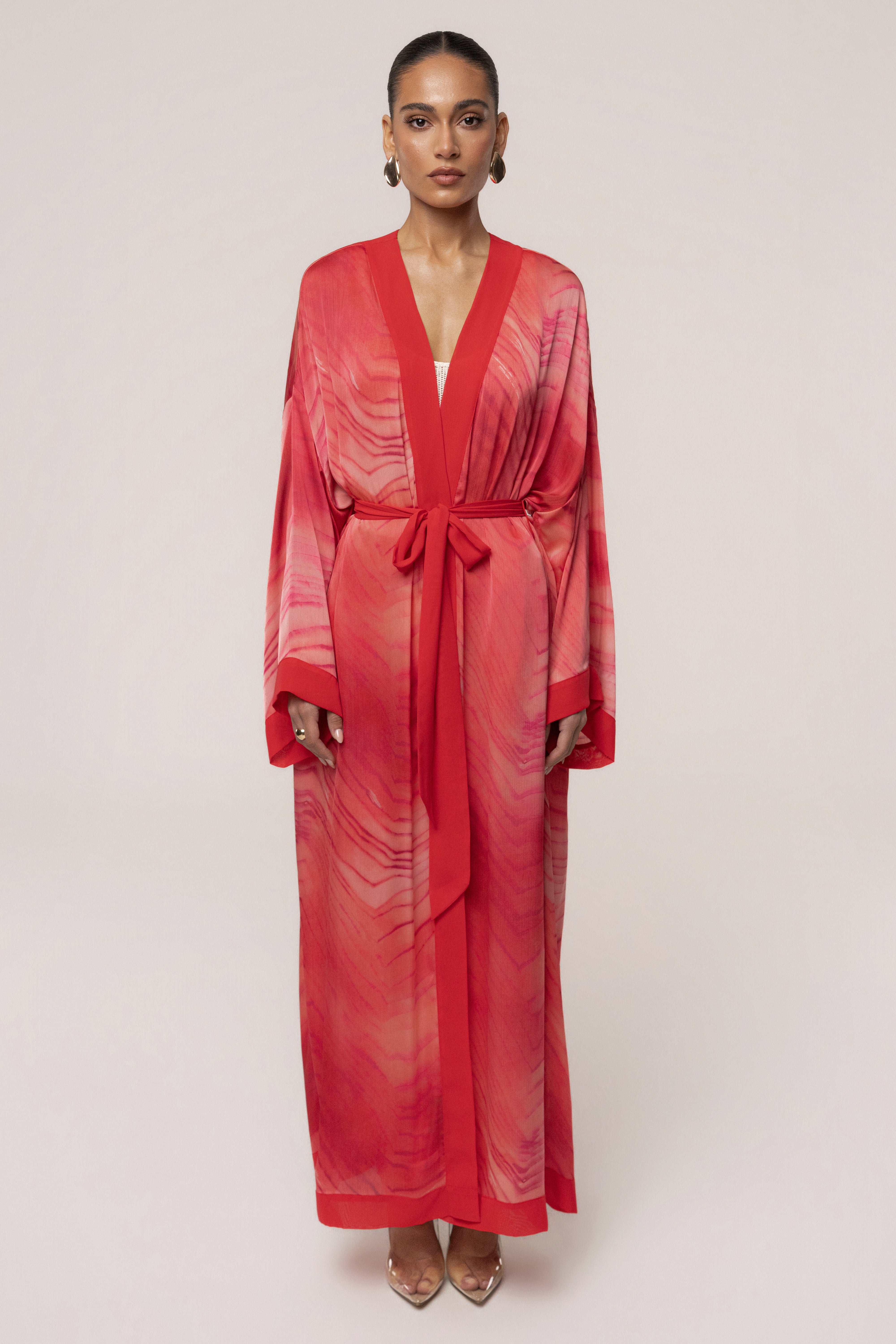 Red Bahía Satin Duster