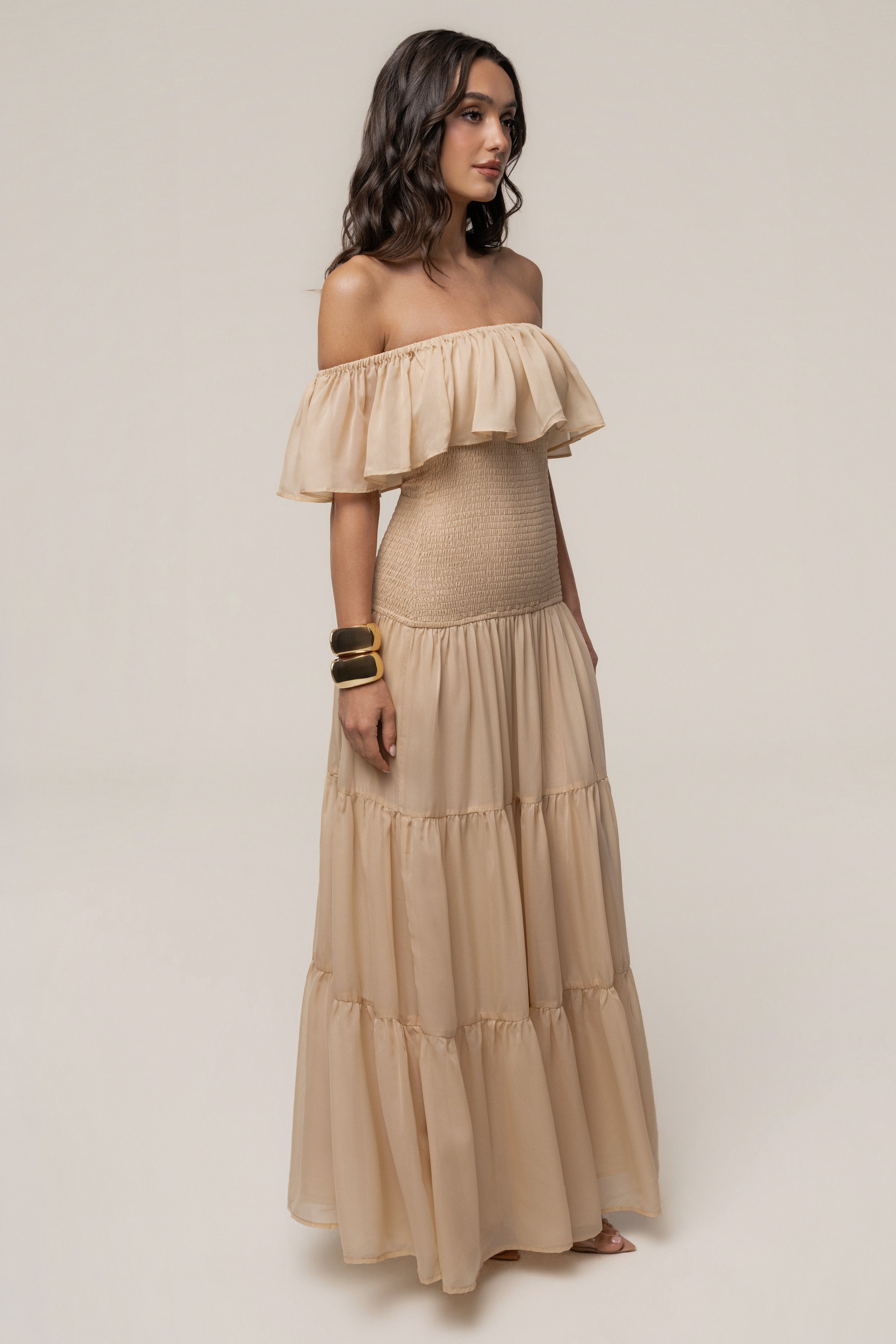 Sand Seaside Drift Maxi Dress by JLUXLABEL featuring flowing fabric and beach-inspired style in a maxi dress design.