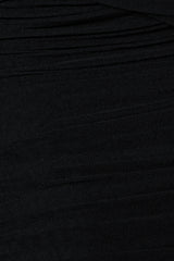 Black Aura Shimmer Midi Dress
