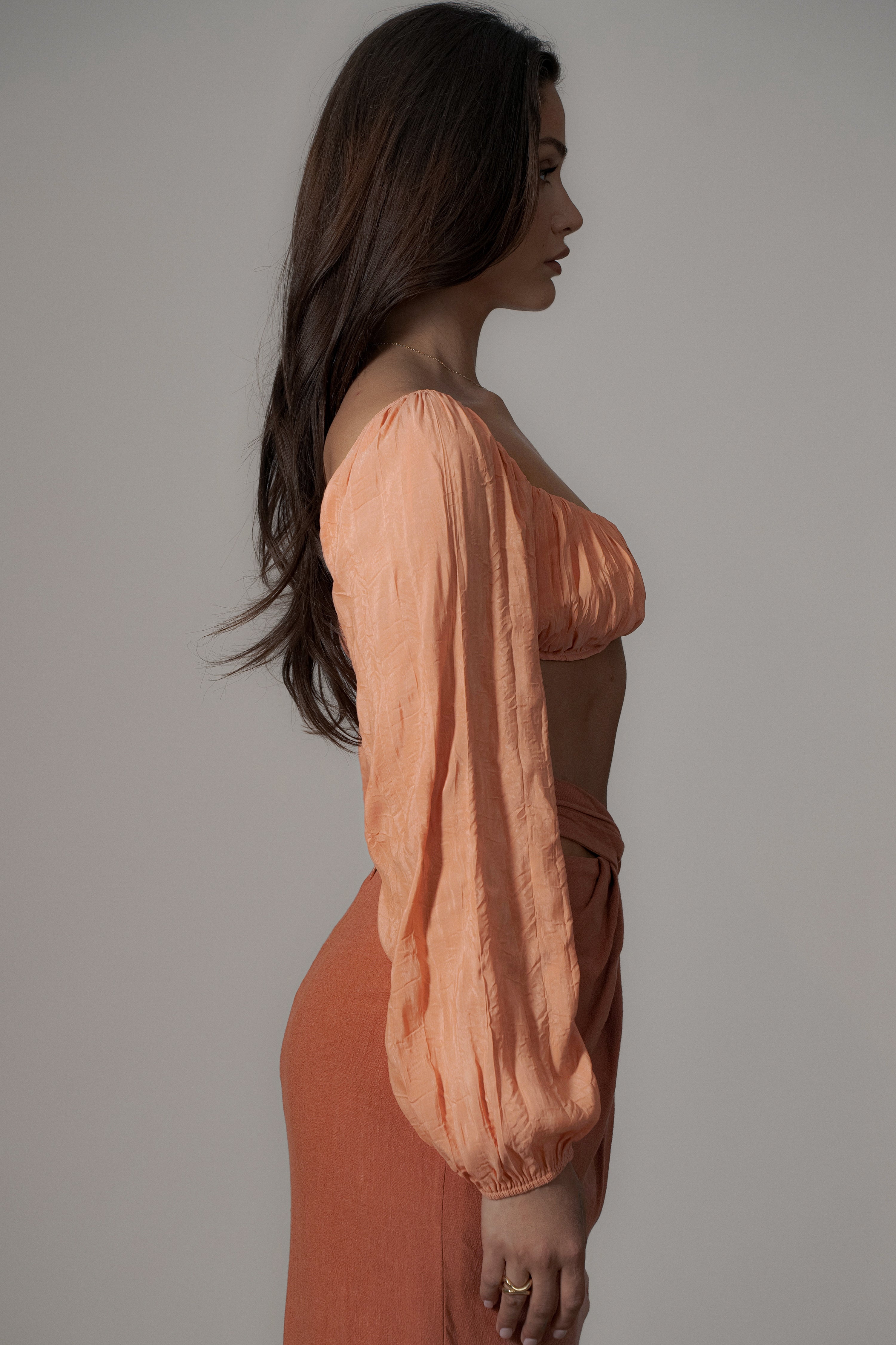 Coral Carey Long Sleeve Top - JLUXLABEL