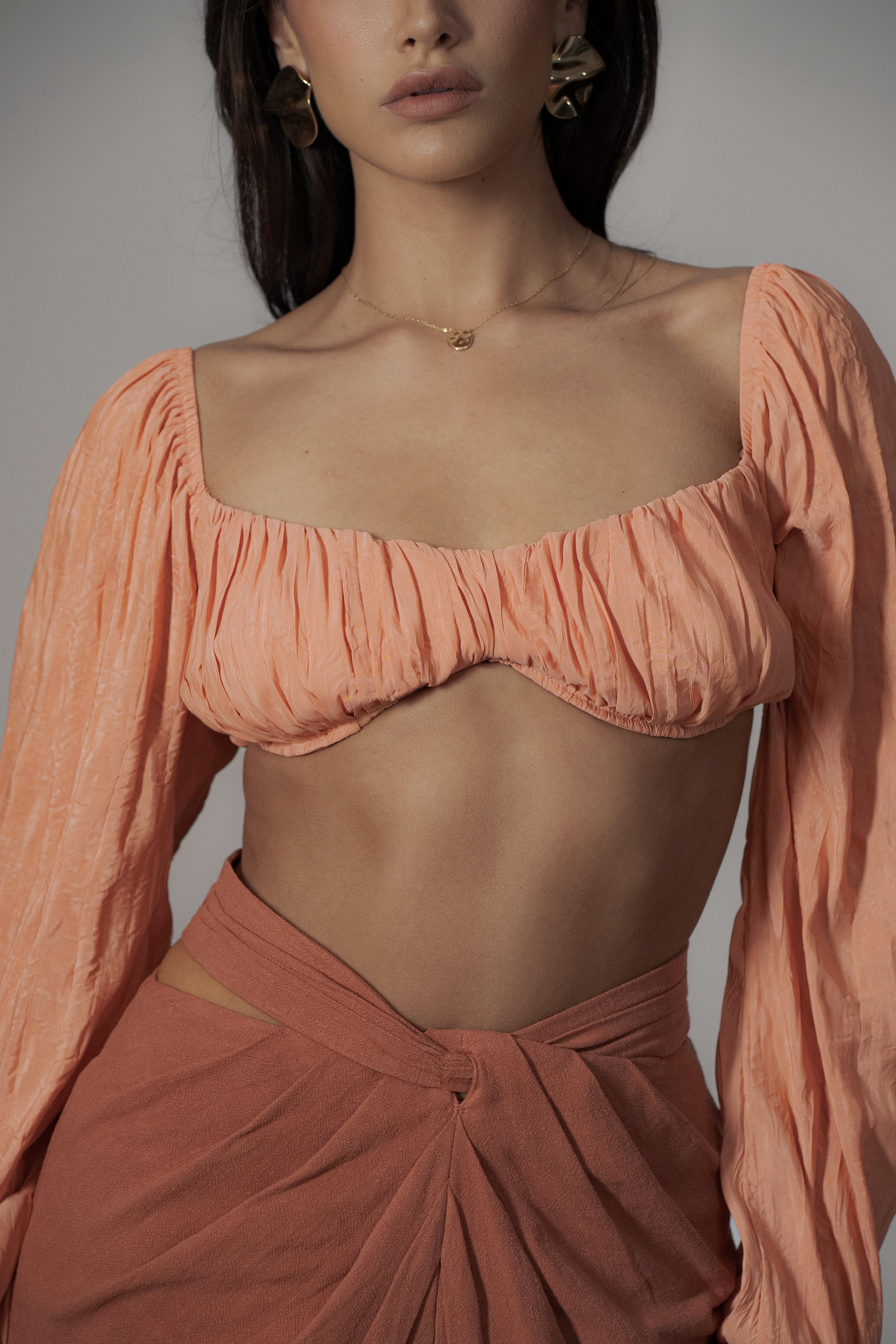 Coral Carey Long Sleeve Top - JLUXLABEL