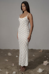 Ivory Gabriela Knit Maxi Dress
