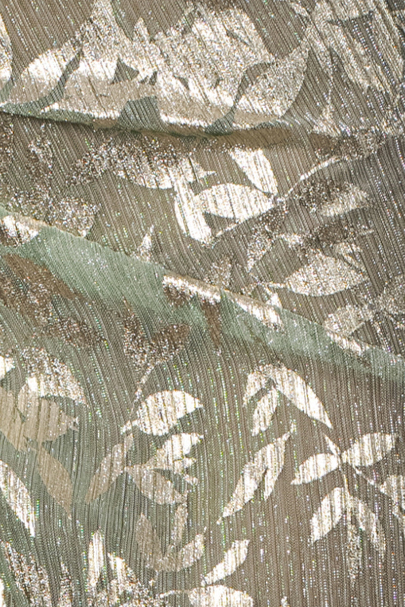 Salbeigrüner Sarongrock mit Positano-Print