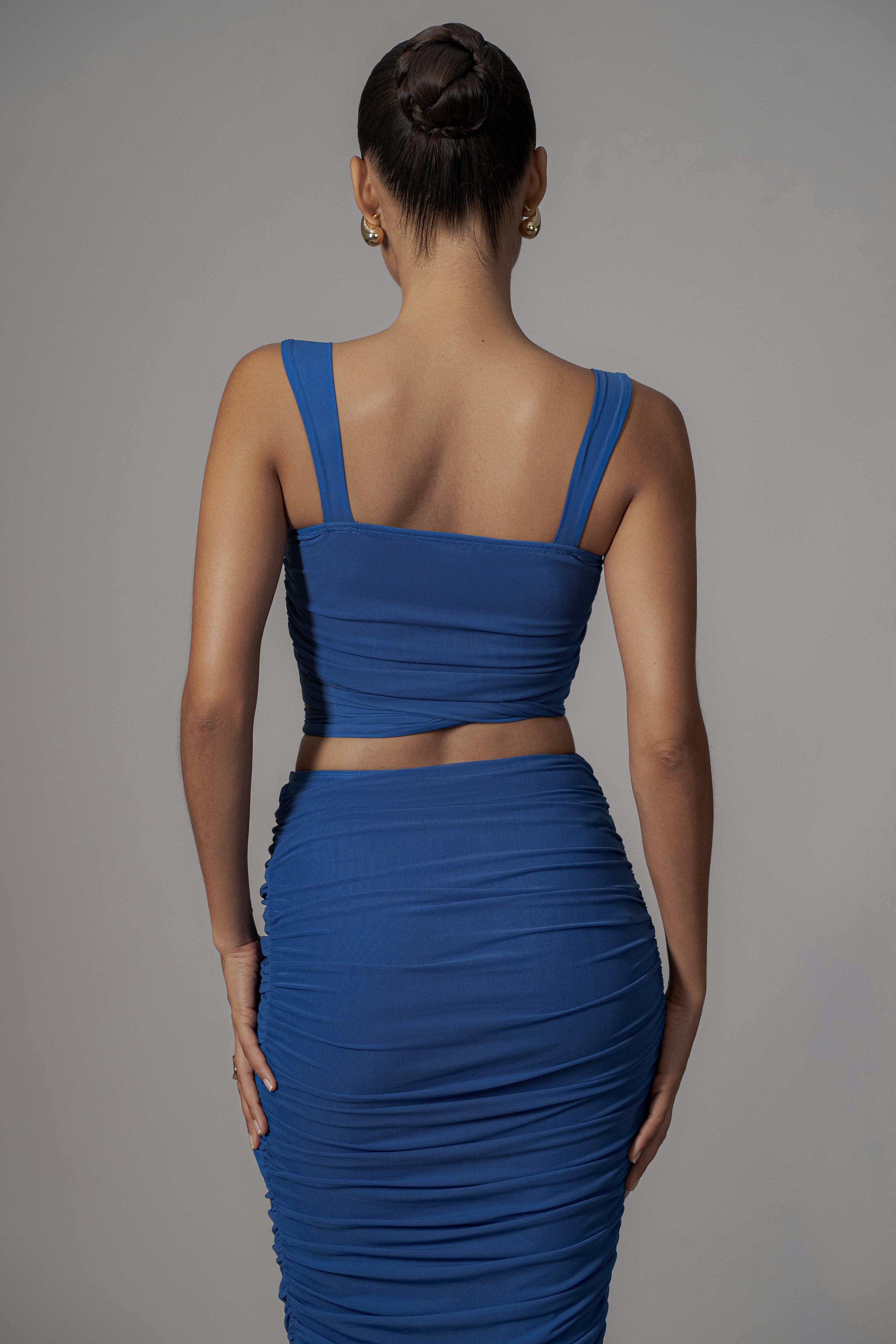 Royal Blue Extend Your Stay Skirt Set - JLUXLABEL