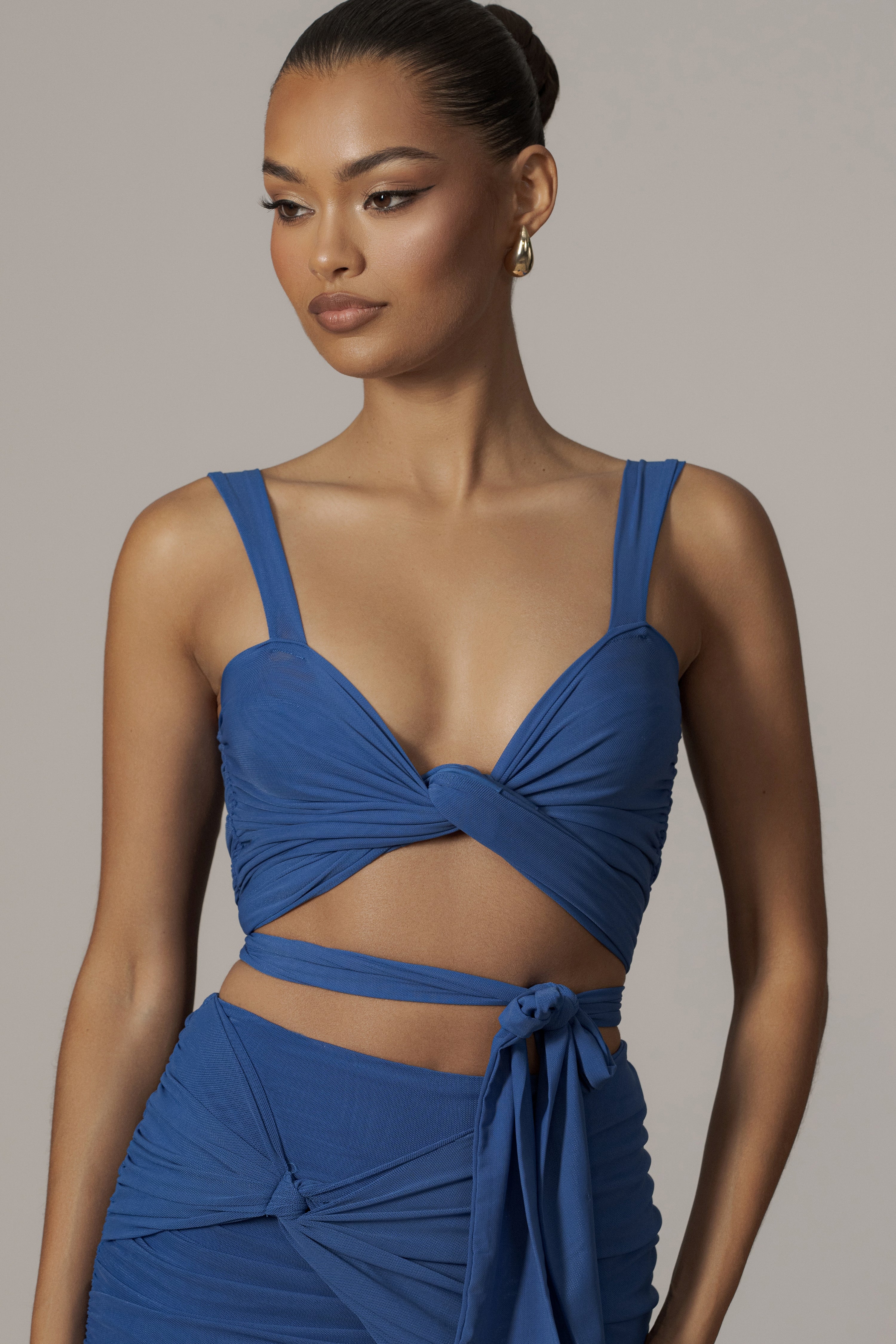 Royal Blue Extend Your Stay Skirt Set - JLUXLABEL