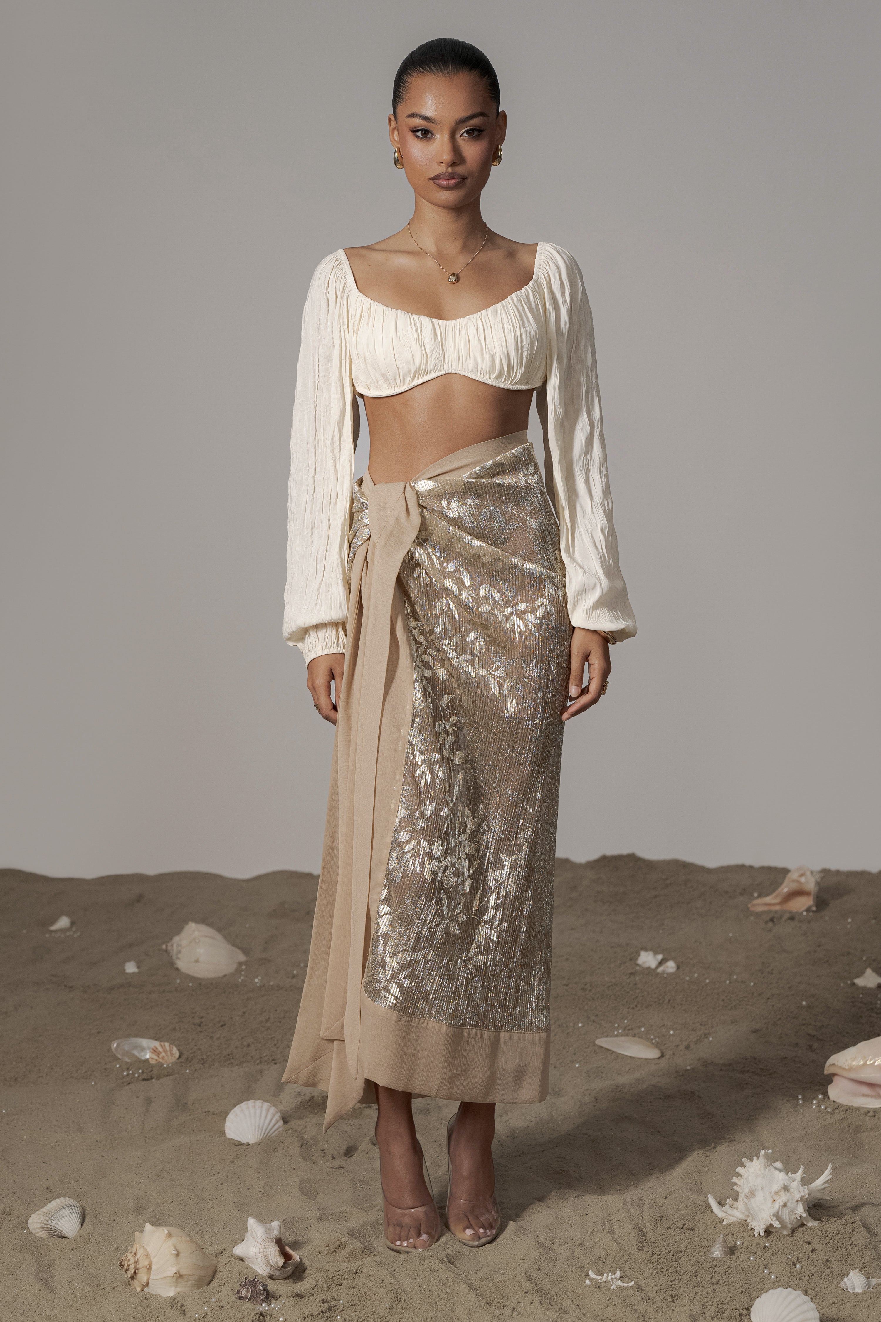 Ivory Carey Long Sleeve Top - JLUXLABEL