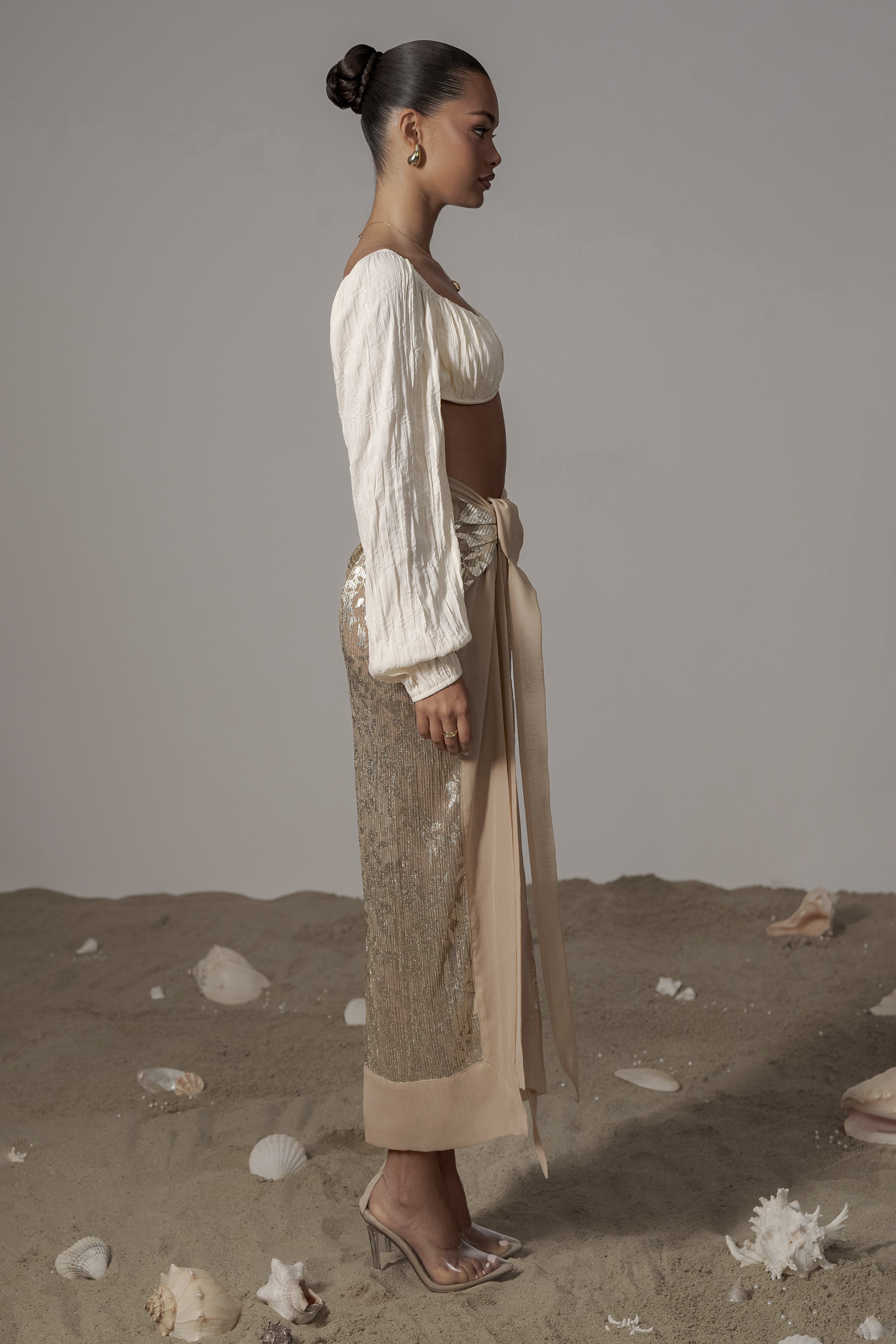 Ivory Carey Long Sleeve Top - JLUXLABEL