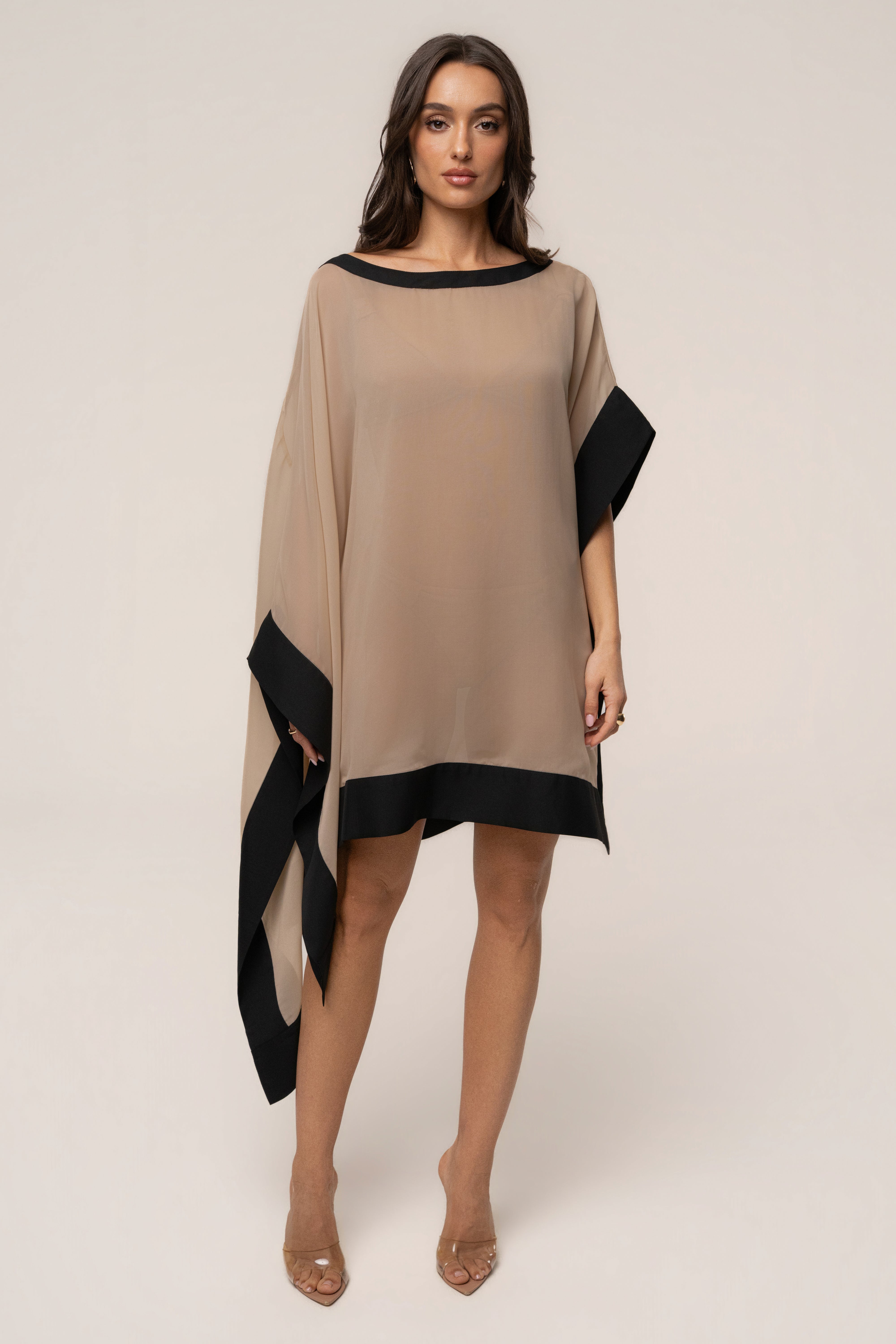 Beige Lysette Contrast Top