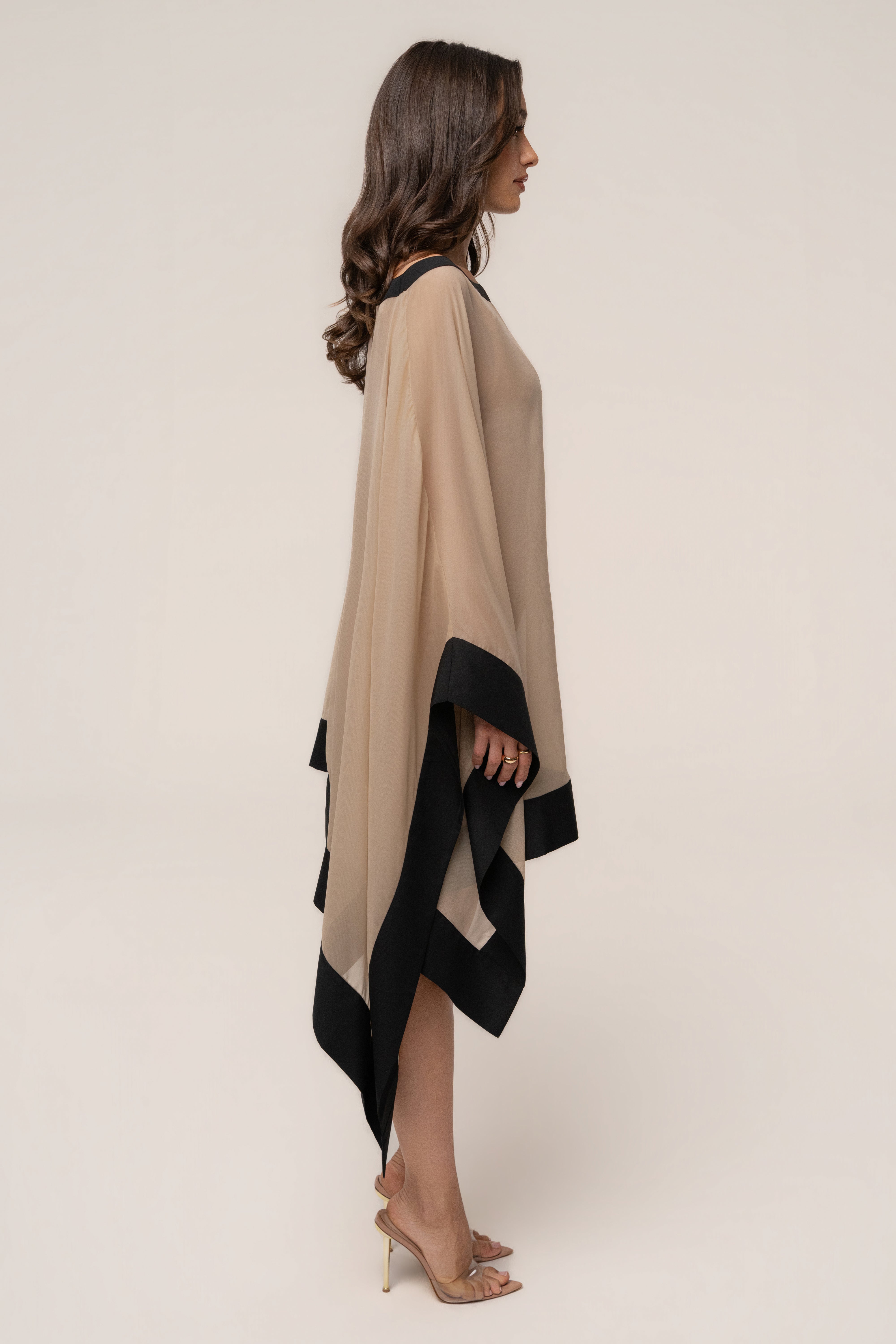 Beige Lysette Contrast Top
