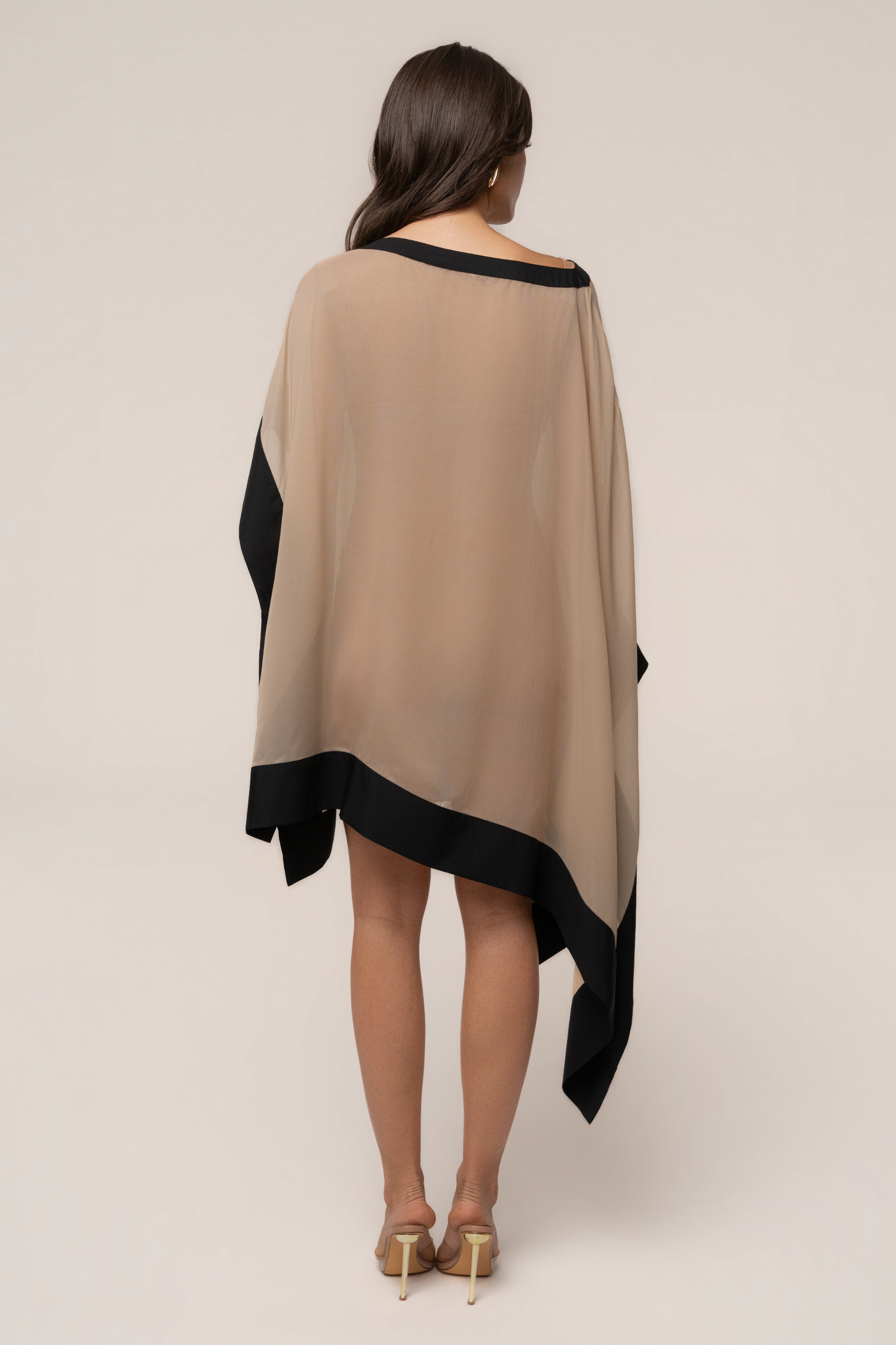 Beige Lysette Contrast Top