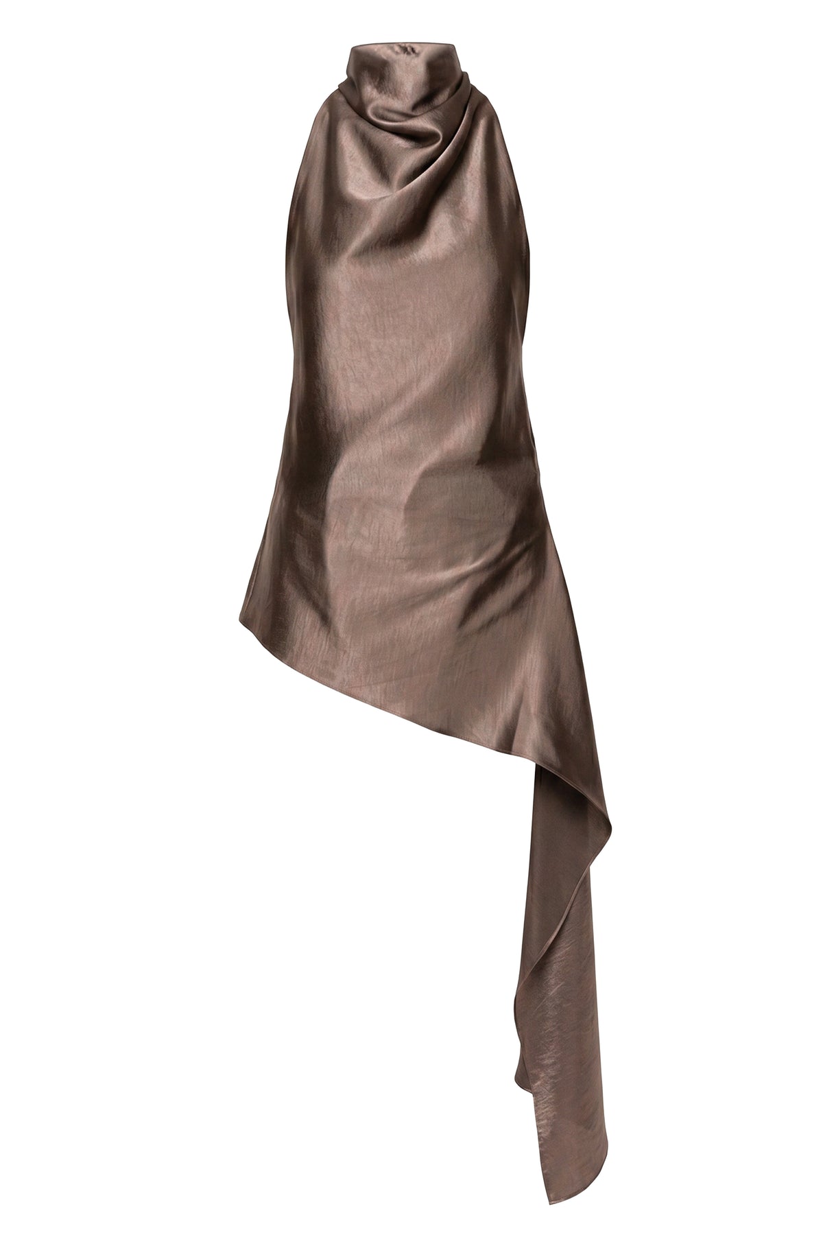 Bronze Roselle Satin Blouse