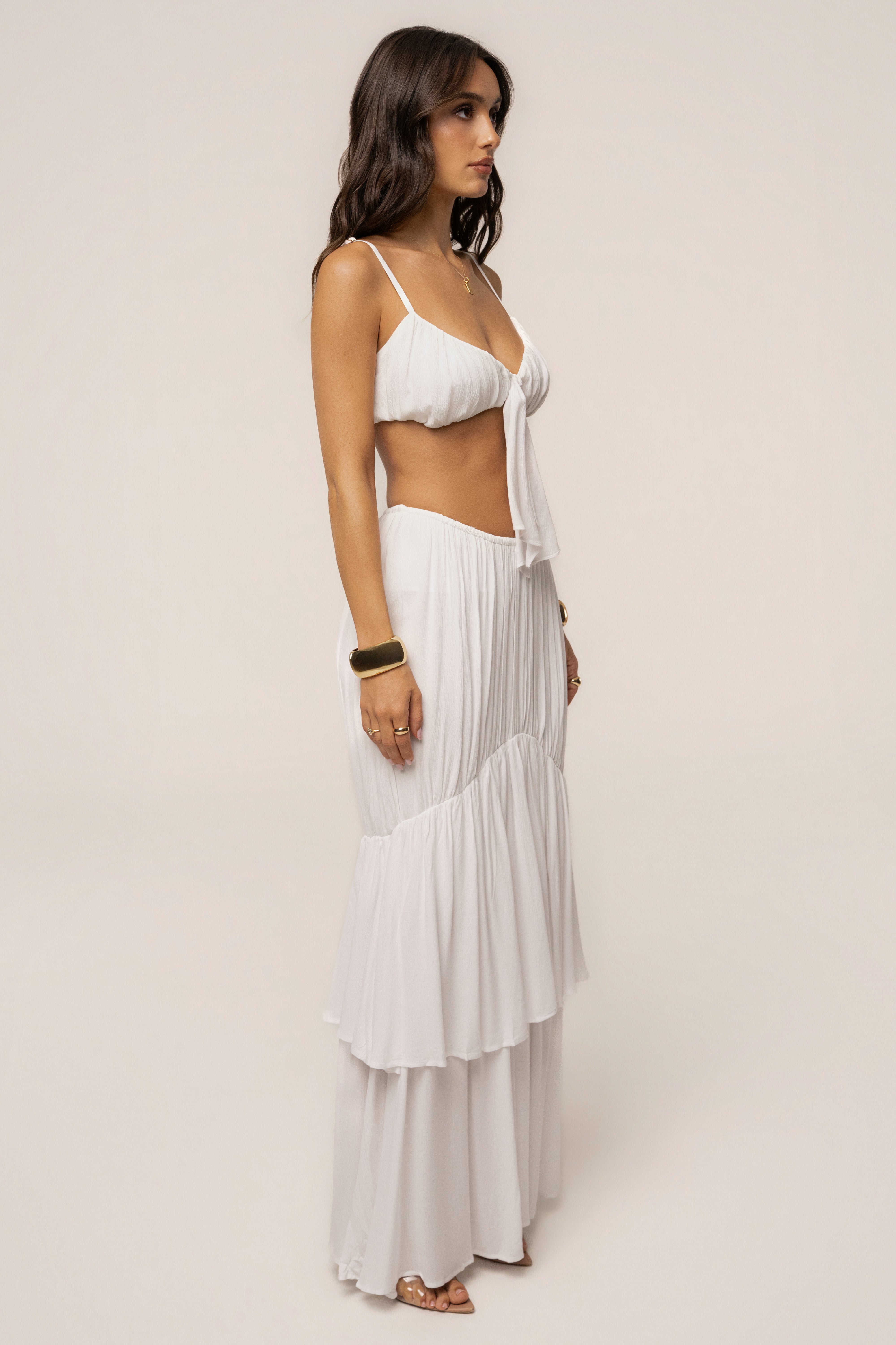 Ivory Sail Into Sunset Skirt Set