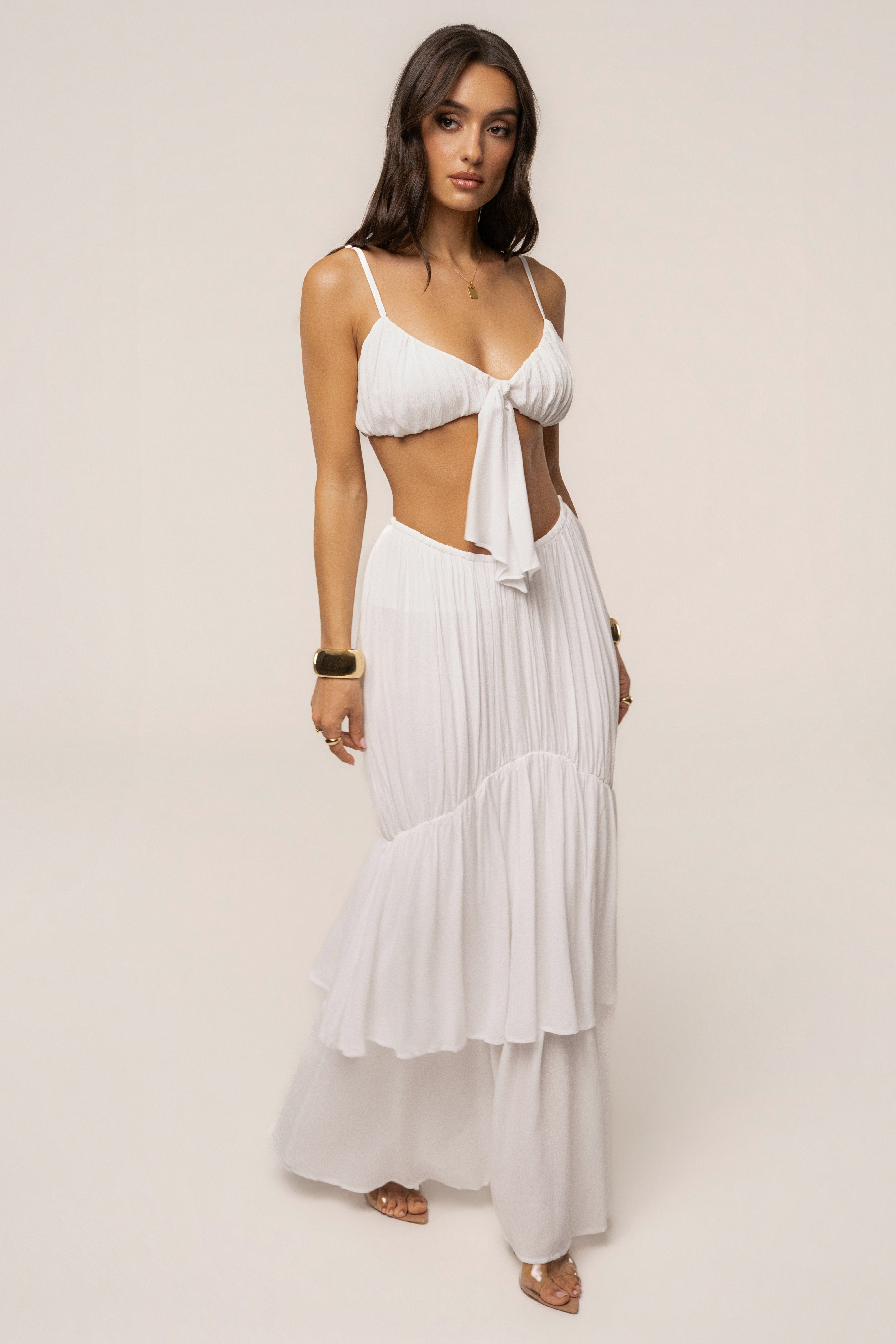 Ivory Sail Into Sunset Skirt Set