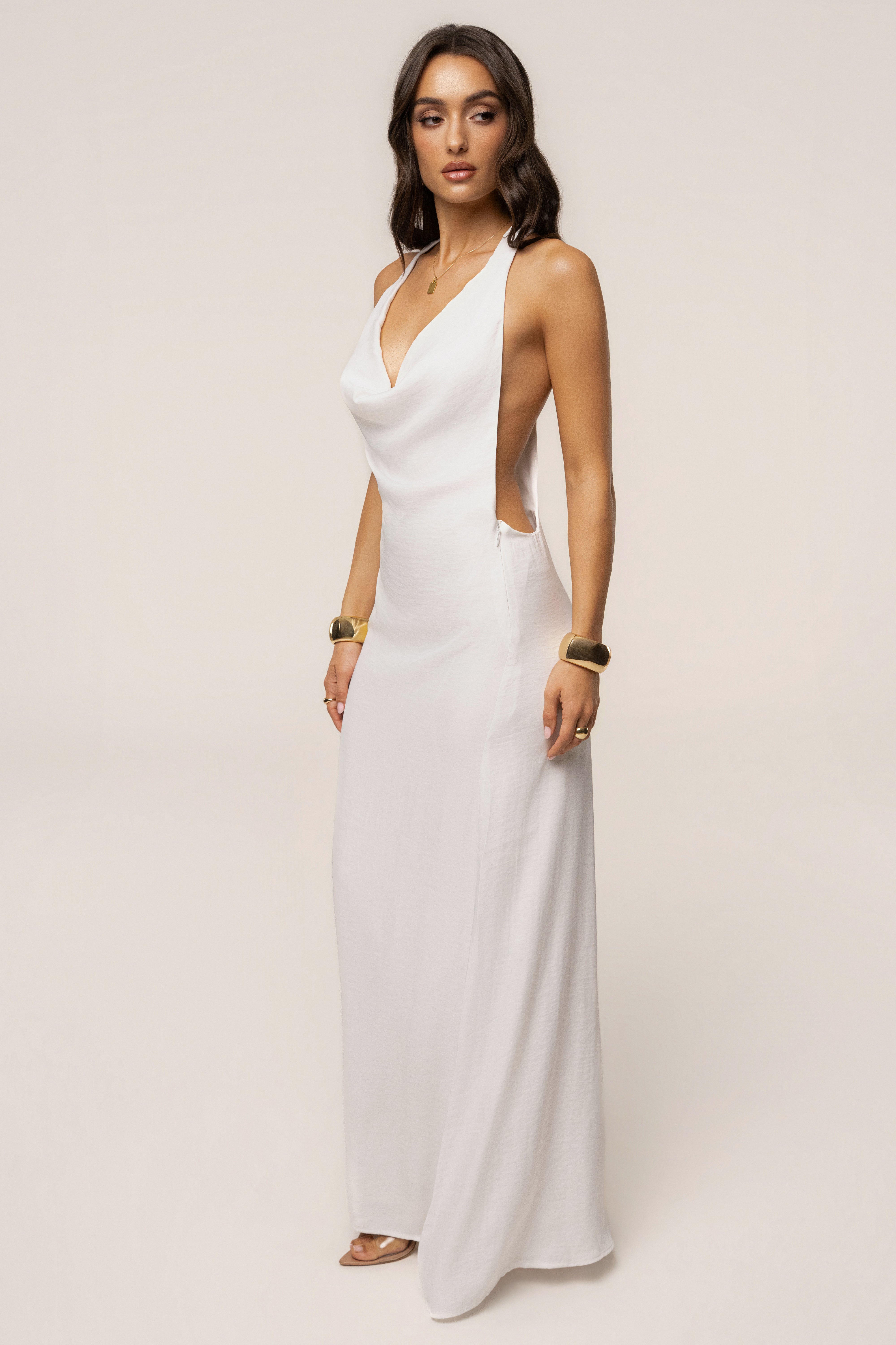 White Last Dance Maxi Dress