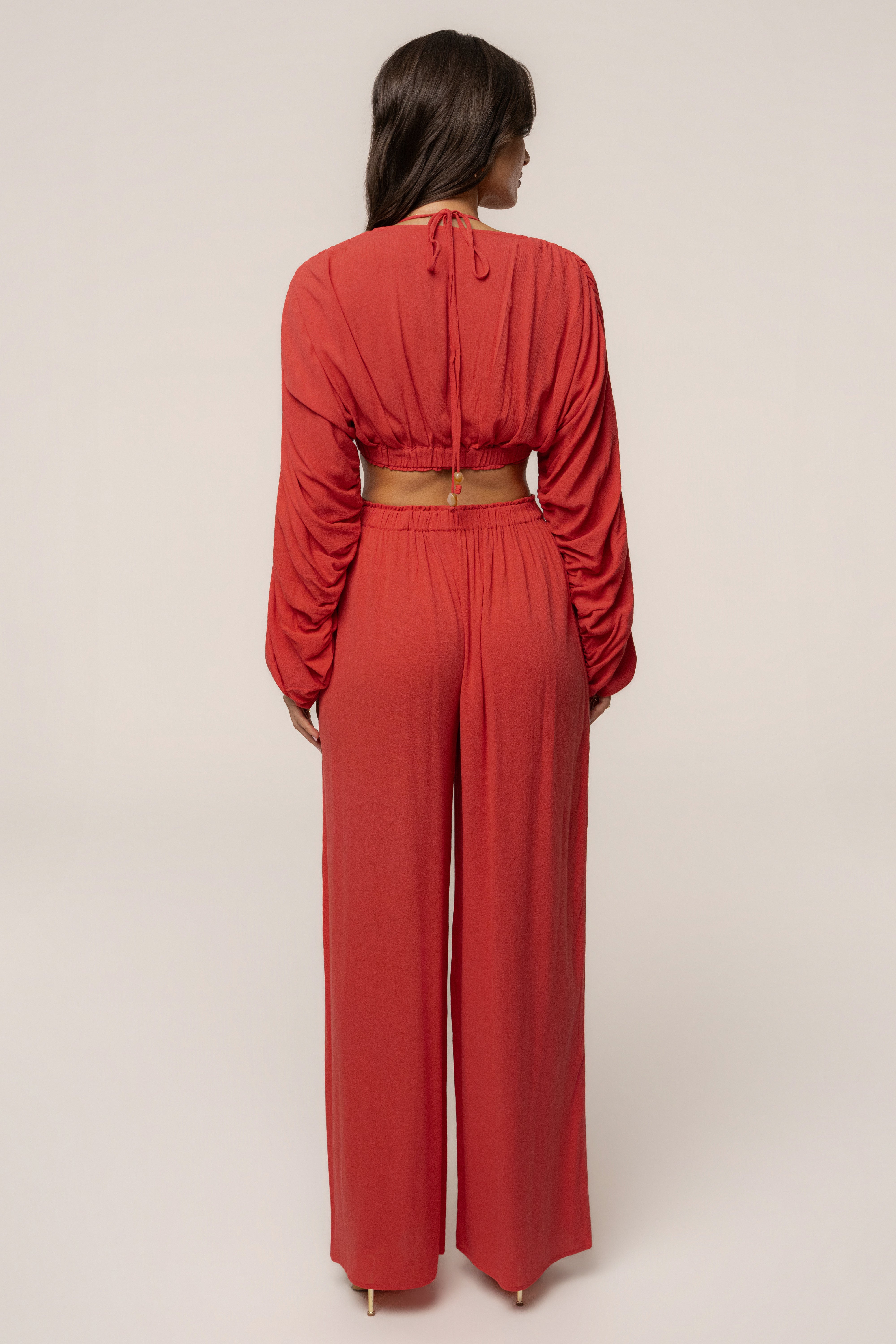 JLUXLABEL Berry Island Breeze pant set featuring a matching top and pants with tropical print, perfect for casual summer wear.