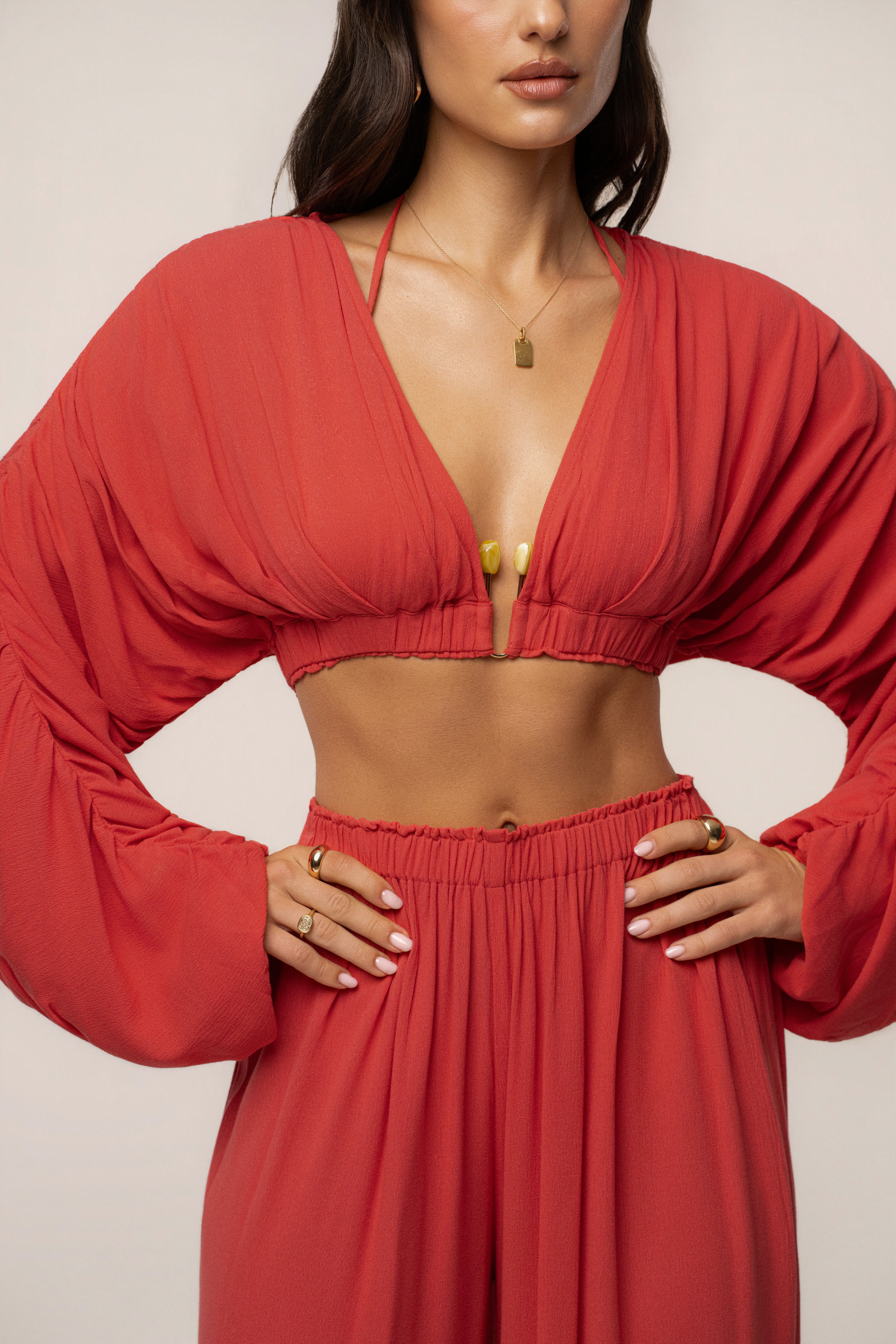 JLUXLABEL Berry Island Breeze pant set featuring a matching top and pants in a vibrant, tropical print perfect for casual wear.