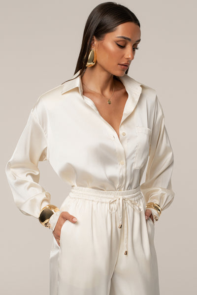 トップス chieko+ plain satin shirt TOPS｜CHIEKO+(チエコプラス)公式通販