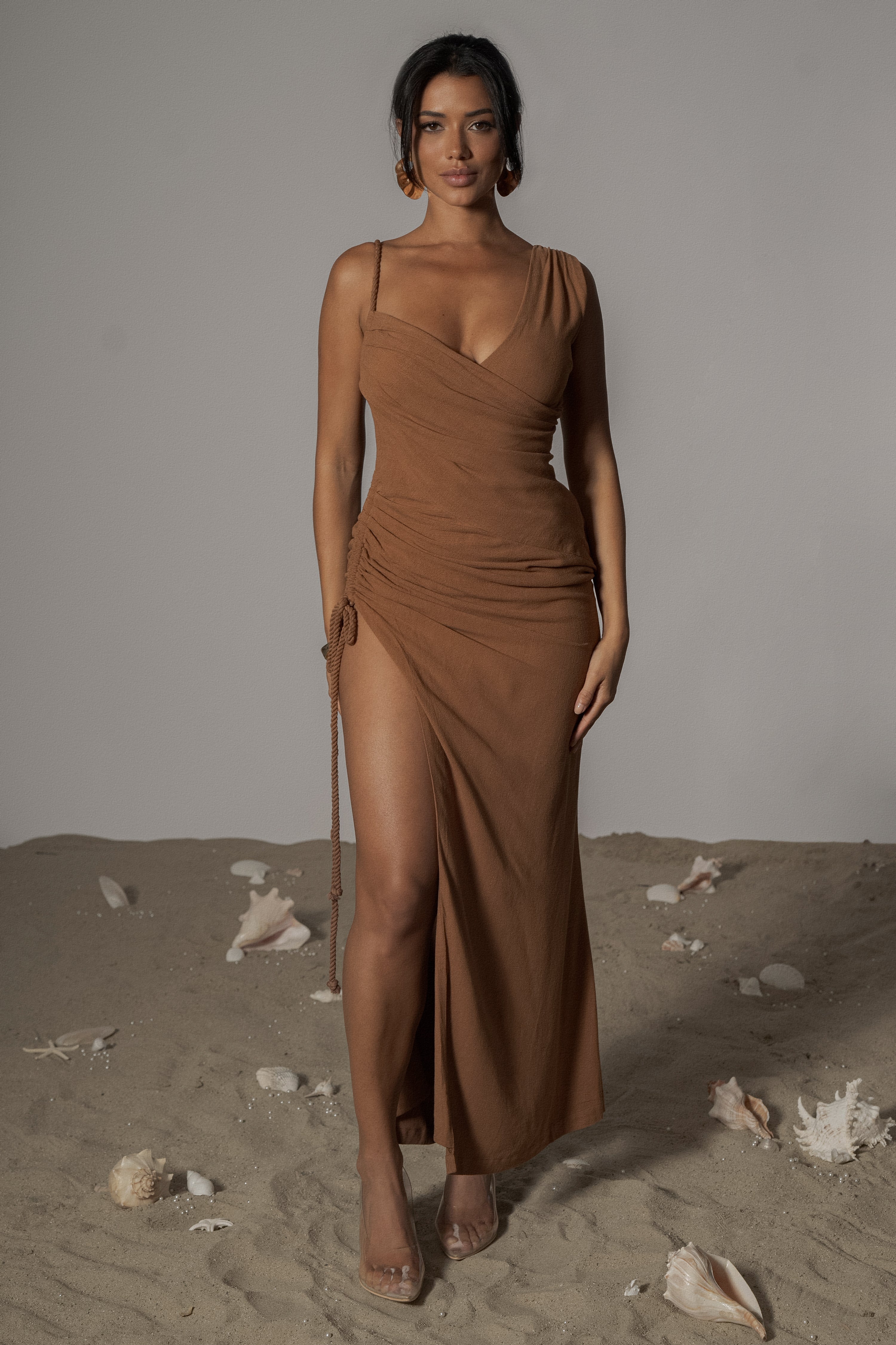 Pecan Dreaming Of Summer Linen Dress Pecan Dreaming Of Summer Linen Dress