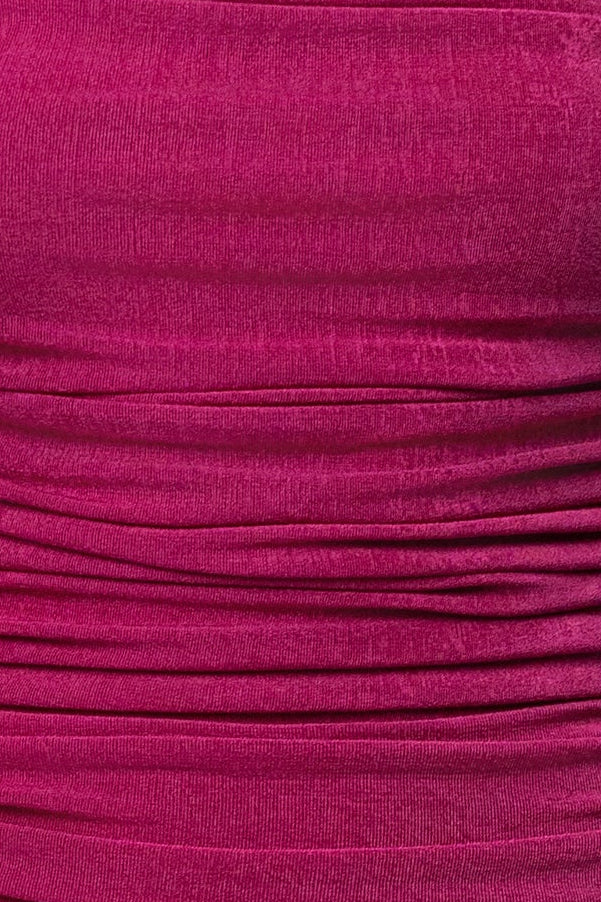 Mini-robe Halter Anastasia Fuchsia