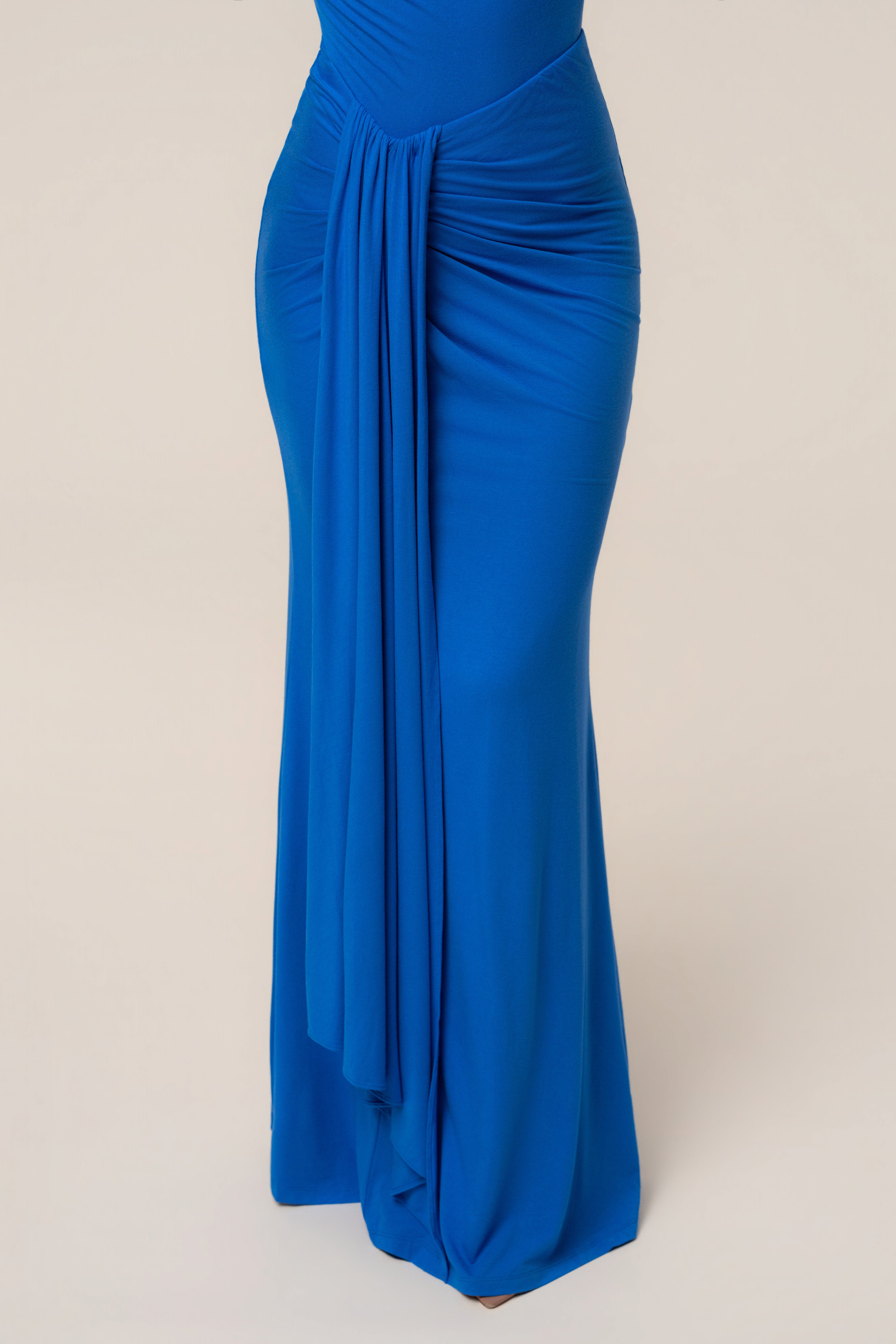 Royal Coastal multi skirt set by JLUXLABEL featuring a stylish, vibrant matching top and skirt ensemble.