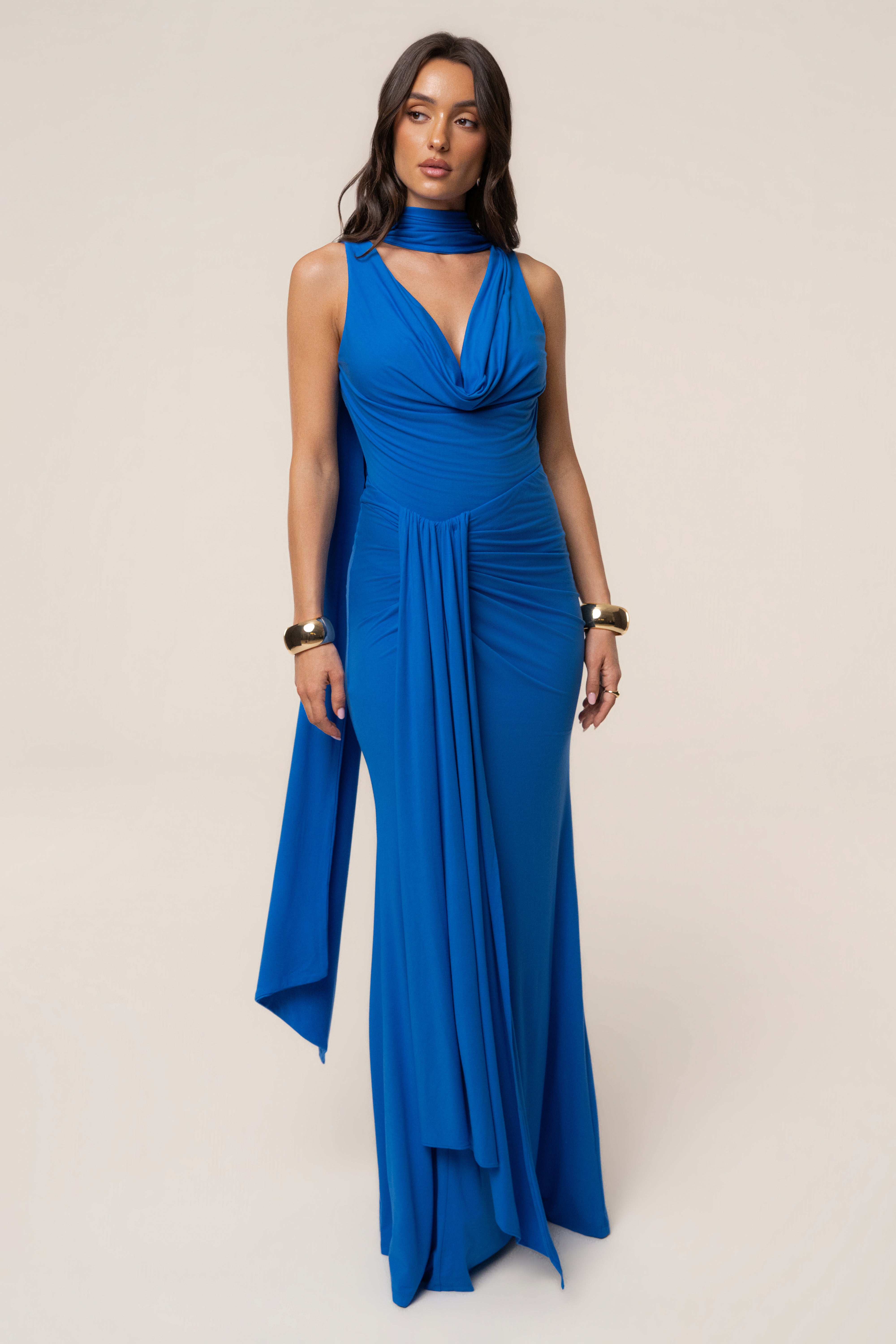 Royal Coastal multi skirt set by JLUXLABEL featuring a stylish coordinated skirt and top ensemble for a fashionable look