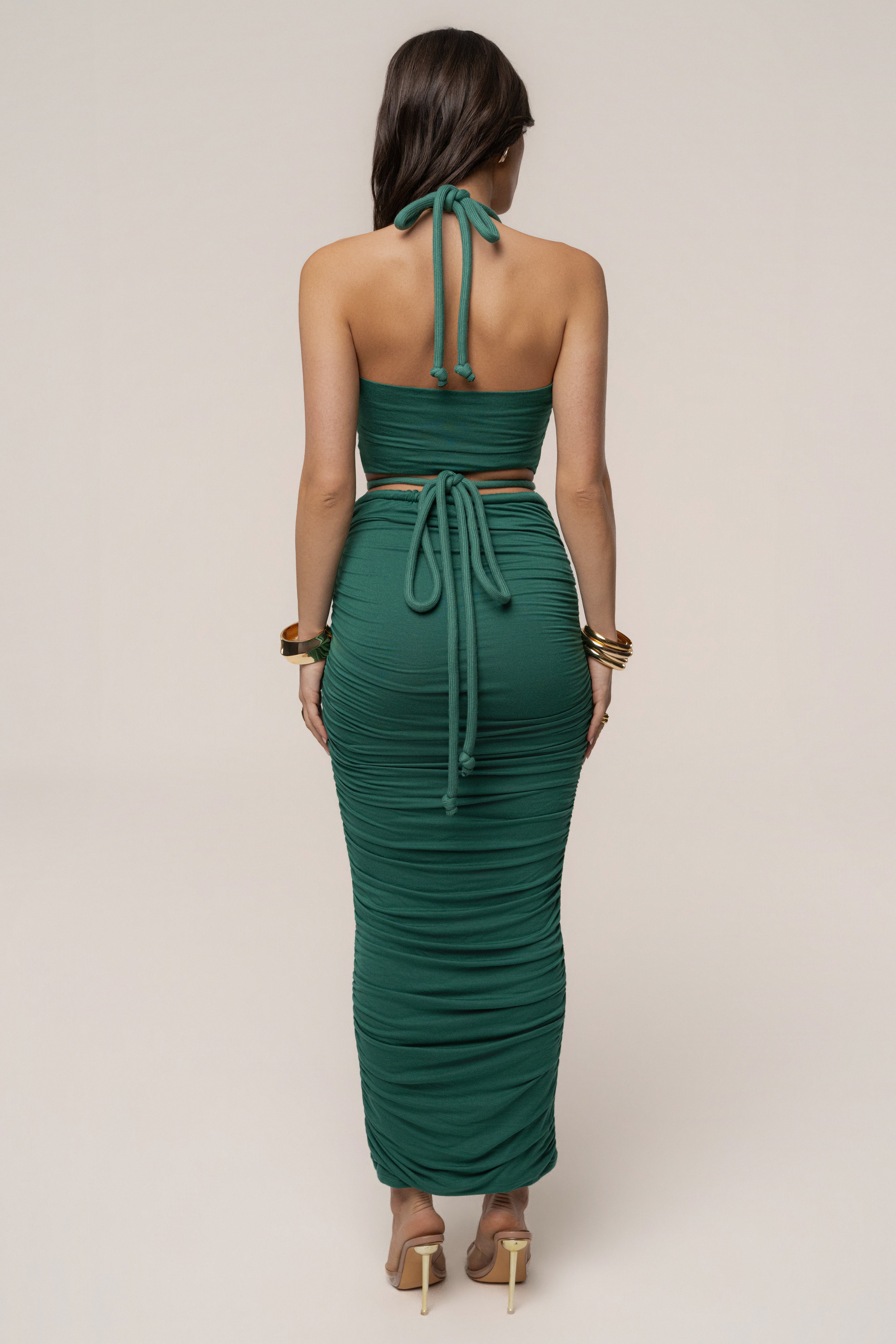 Green Go The Distance Skirt Set