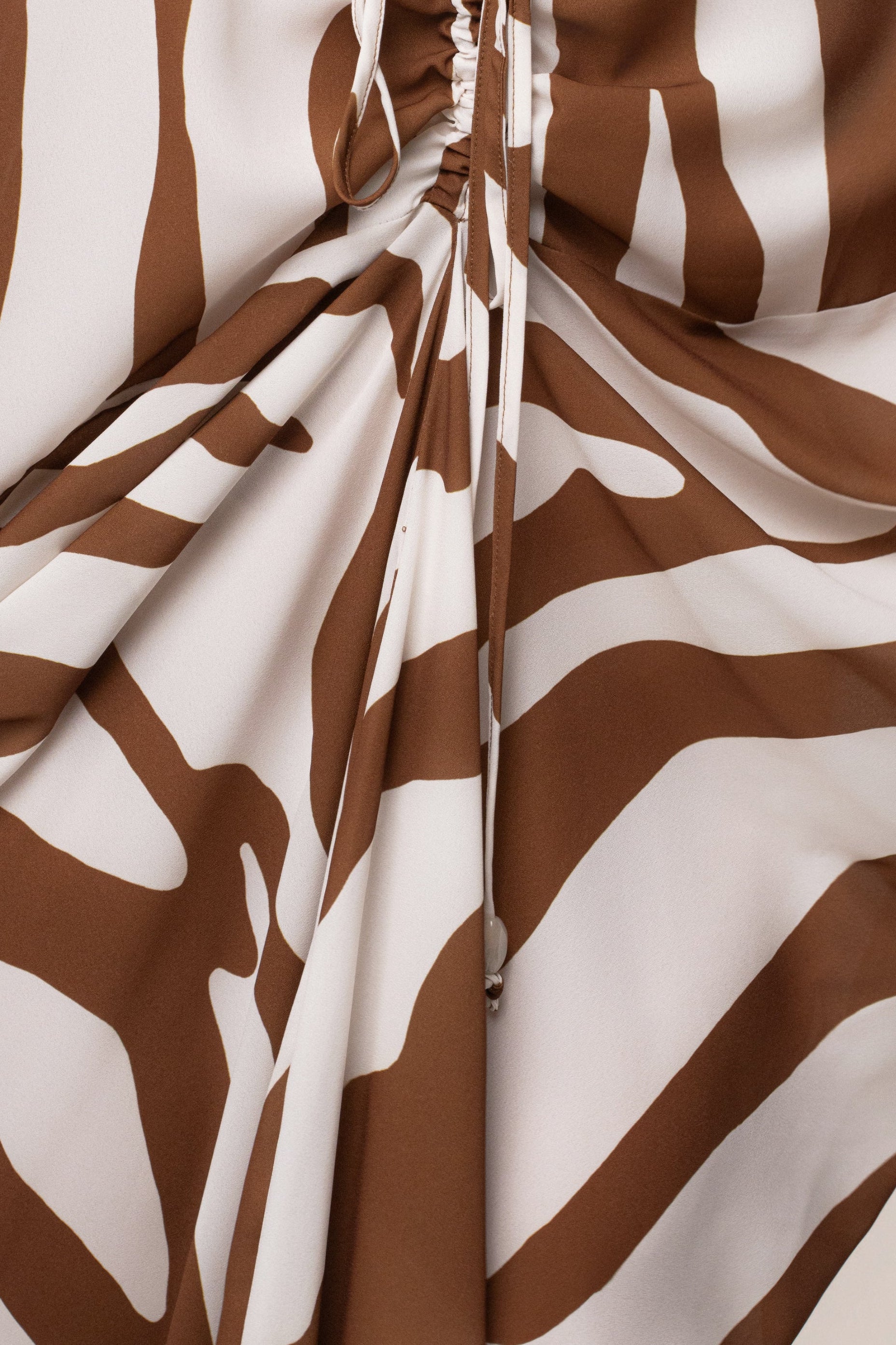Brown Zebra Longer Days Cover Up Dress