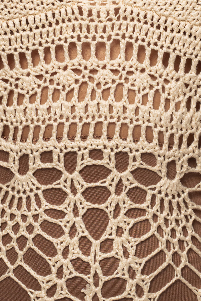 Ivory Great Escape Crochet Maxi Dress