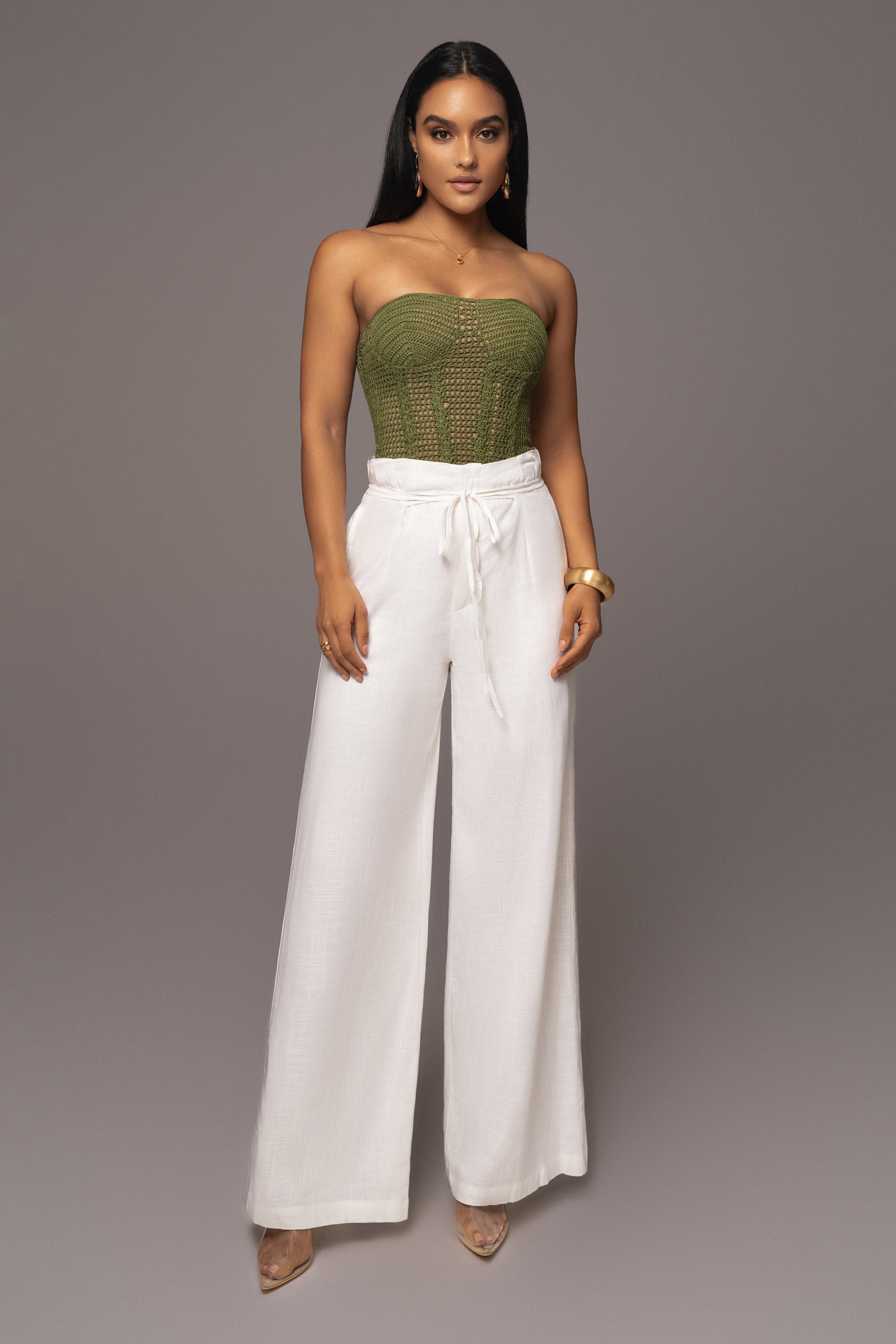 Olive Want It All Crochet Bustier