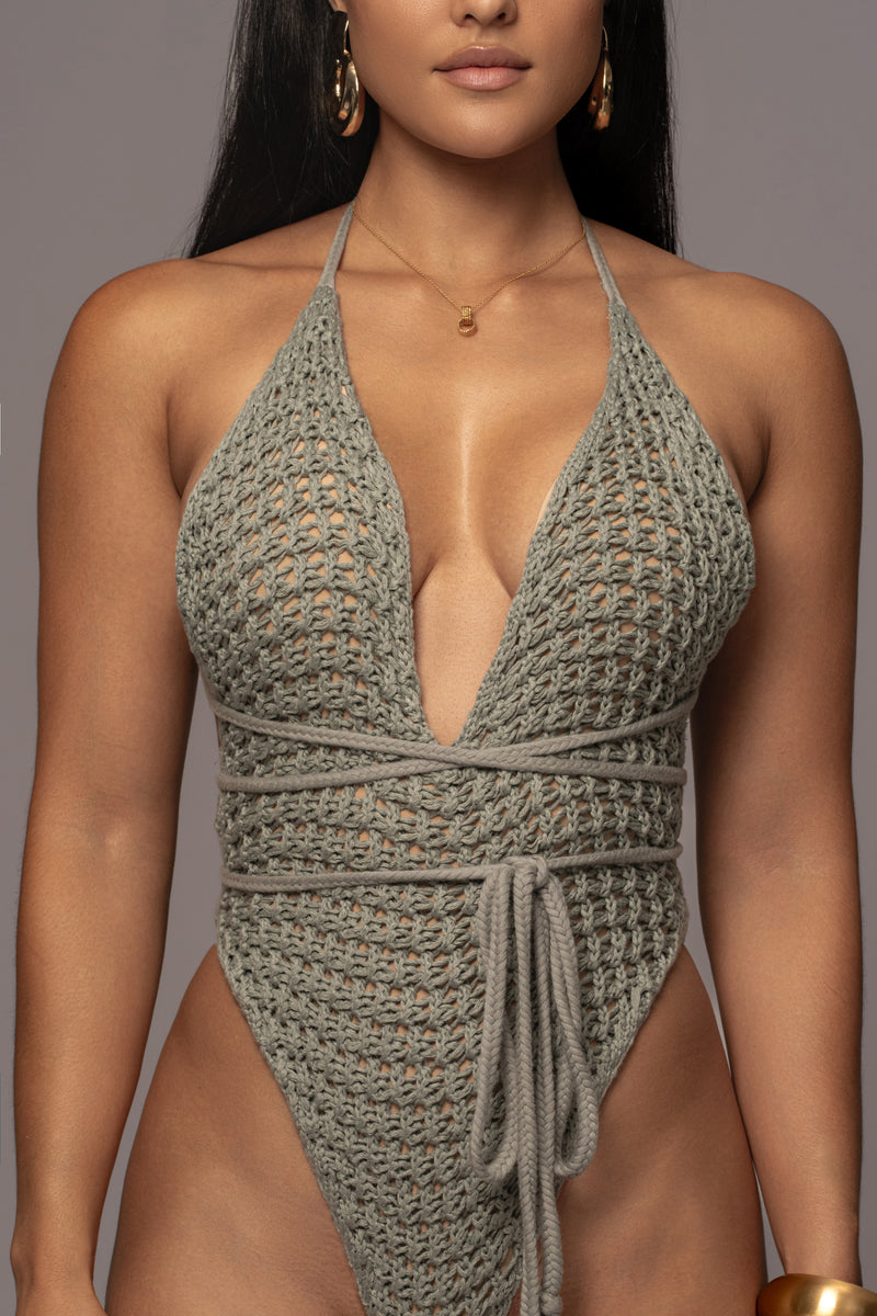 Sage Kenna Knit Crochet Bodysuit