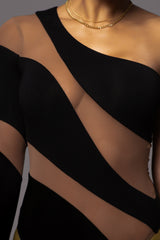 Black Own the Moment Bodysuit - JLUXLABEL