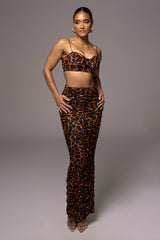 Leopard Lead You On Skirt Set - JLUXLABEL