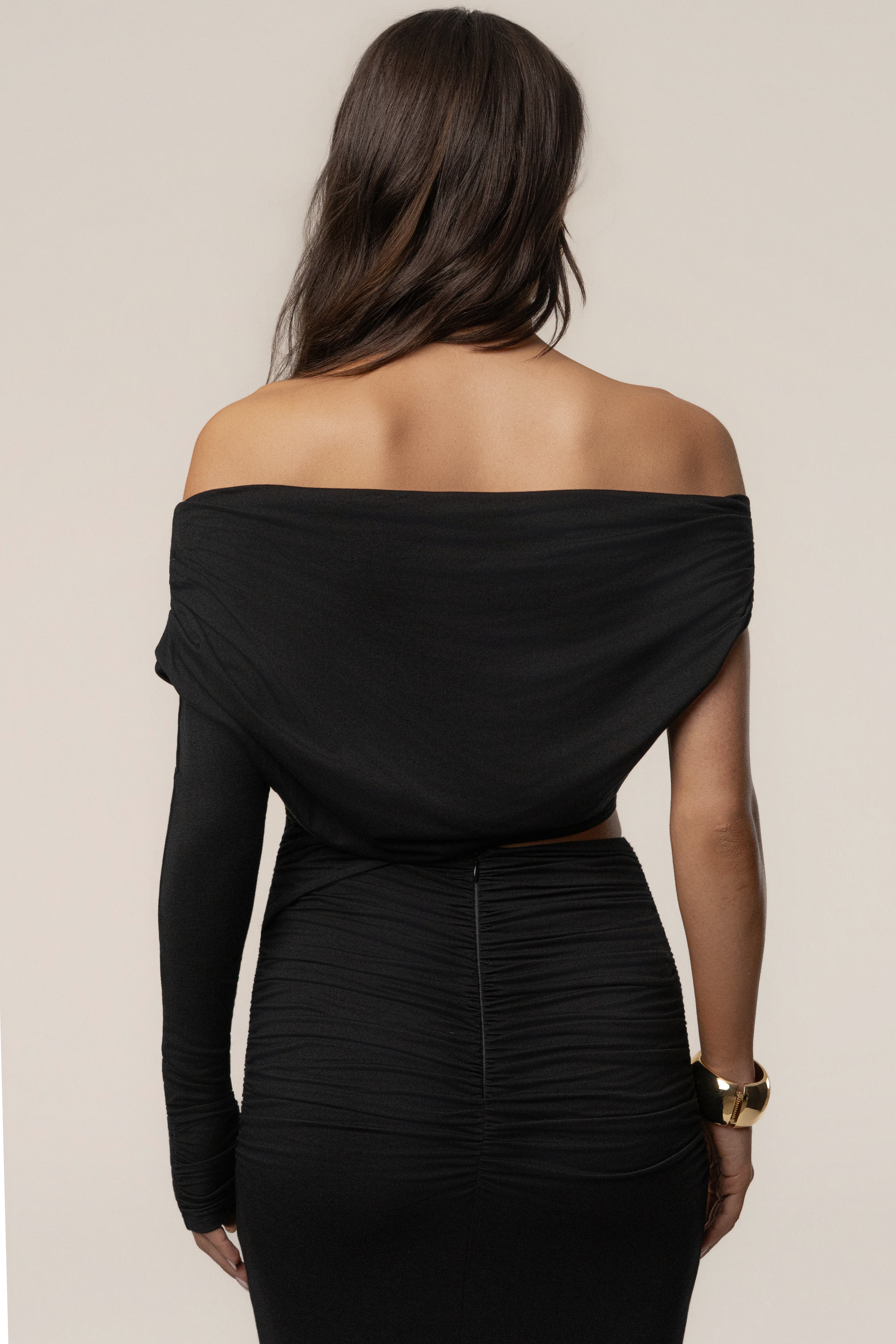 Black Premiere Cutout Maxi Dress - JLUXLABEL