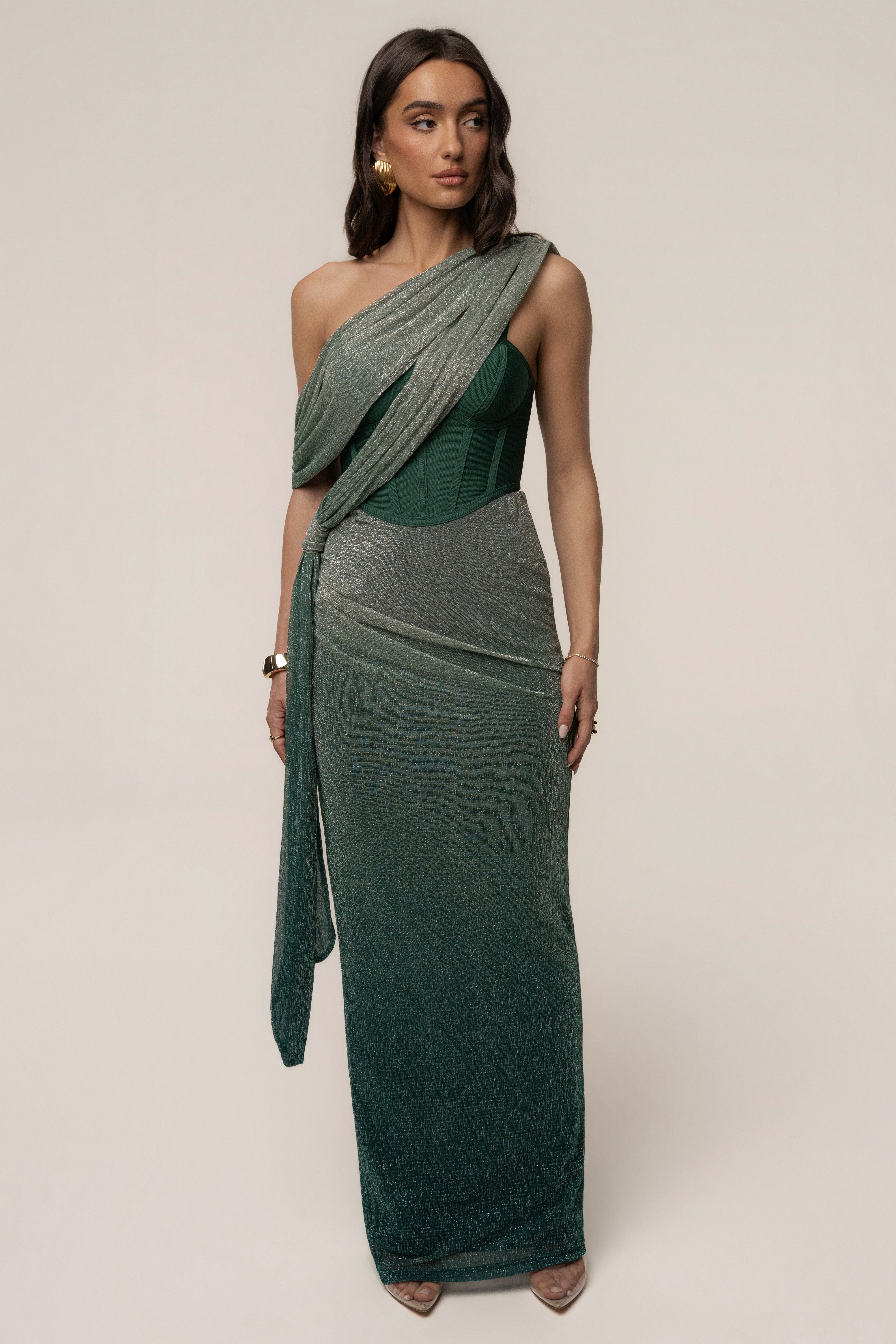 Jluxlabel Women's Celestina Draped Maxi Dress