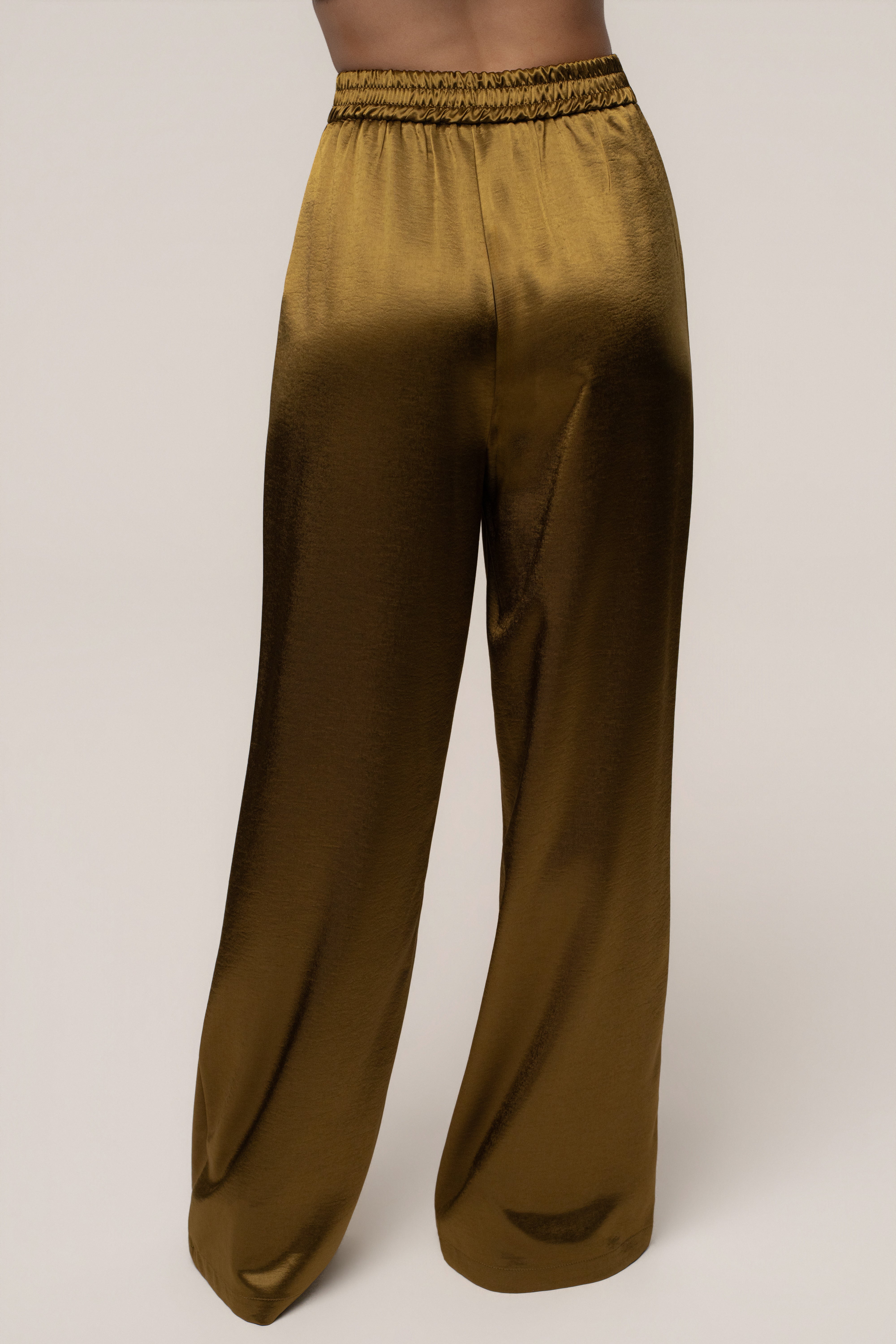 Olive Thea Satin Pants - JLUXLABEL
