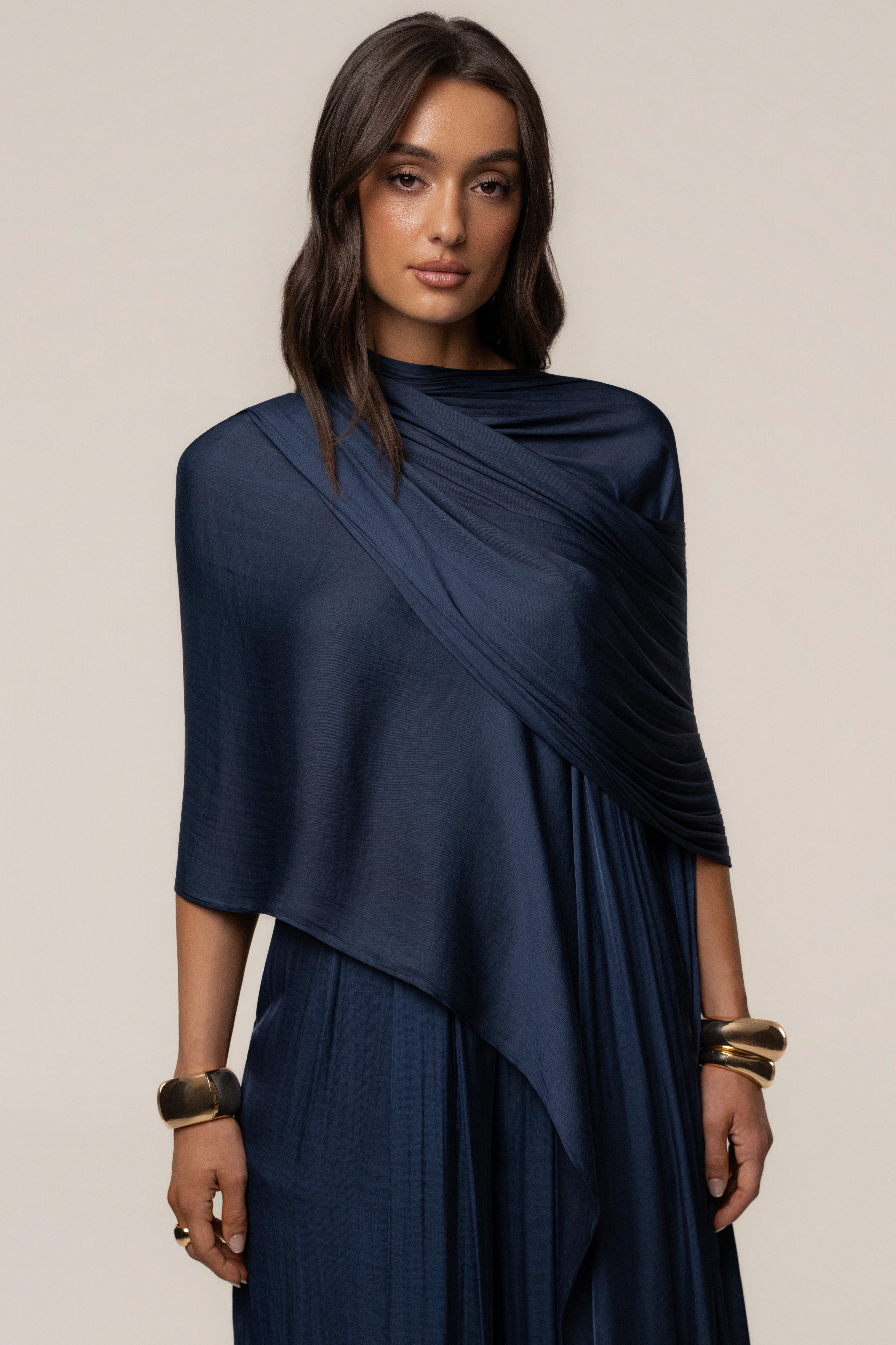 Blue Marina Multi-Wrap Scarf - JLUXLABEL