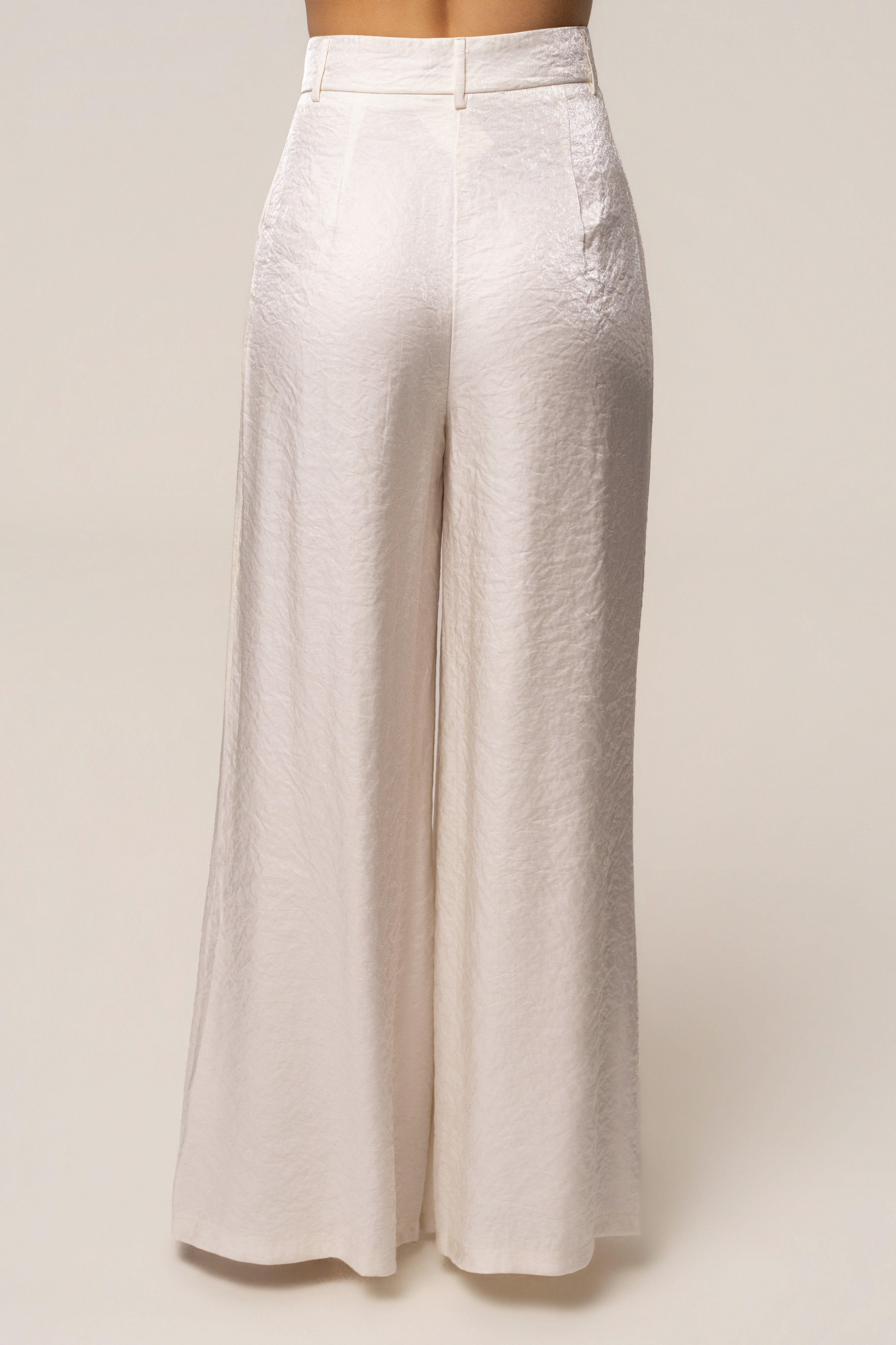 Ivory Monaco Wide Leg Pant - JLUXLABEL