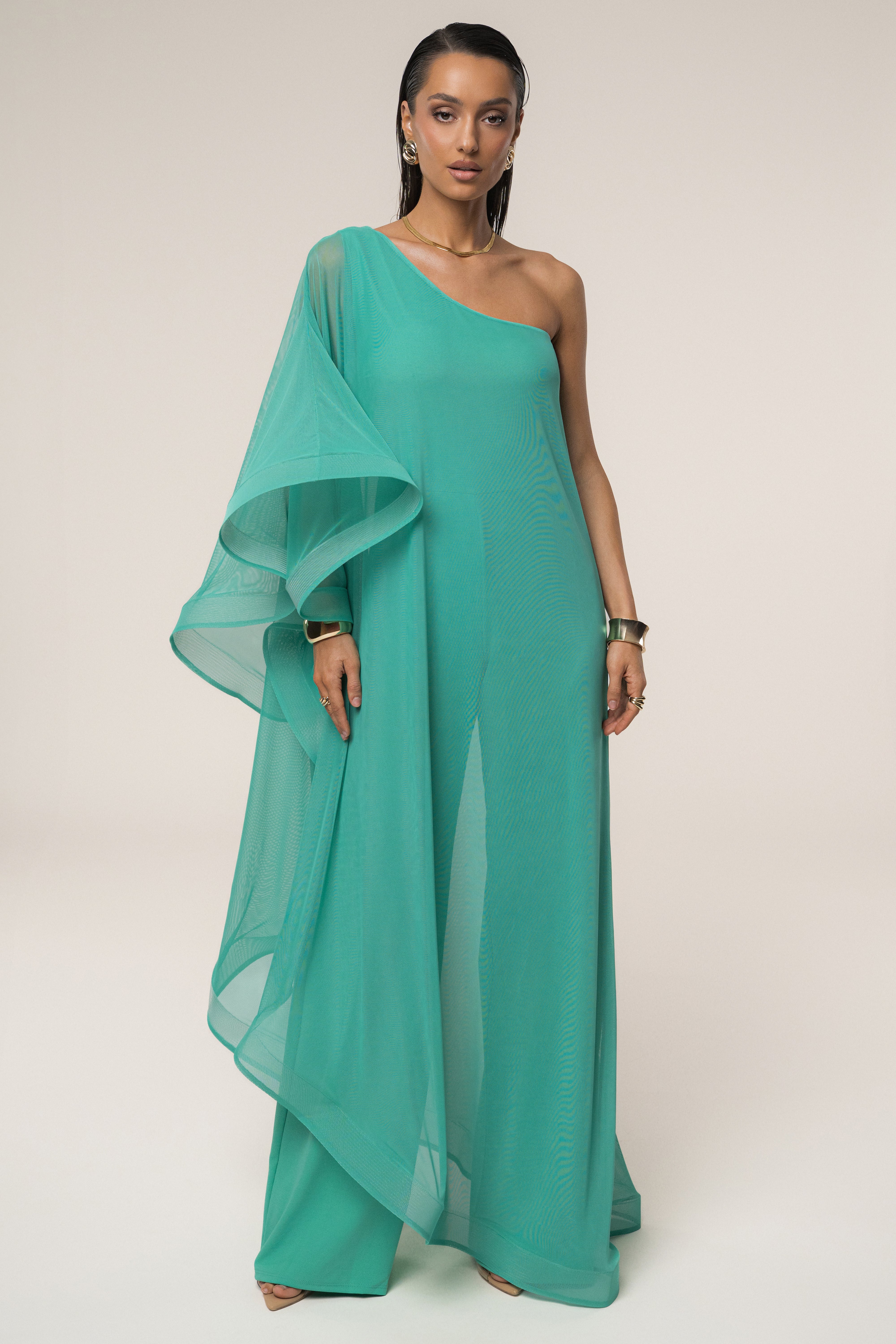 Green New Waves Jumpsuit - JLUXLABEL