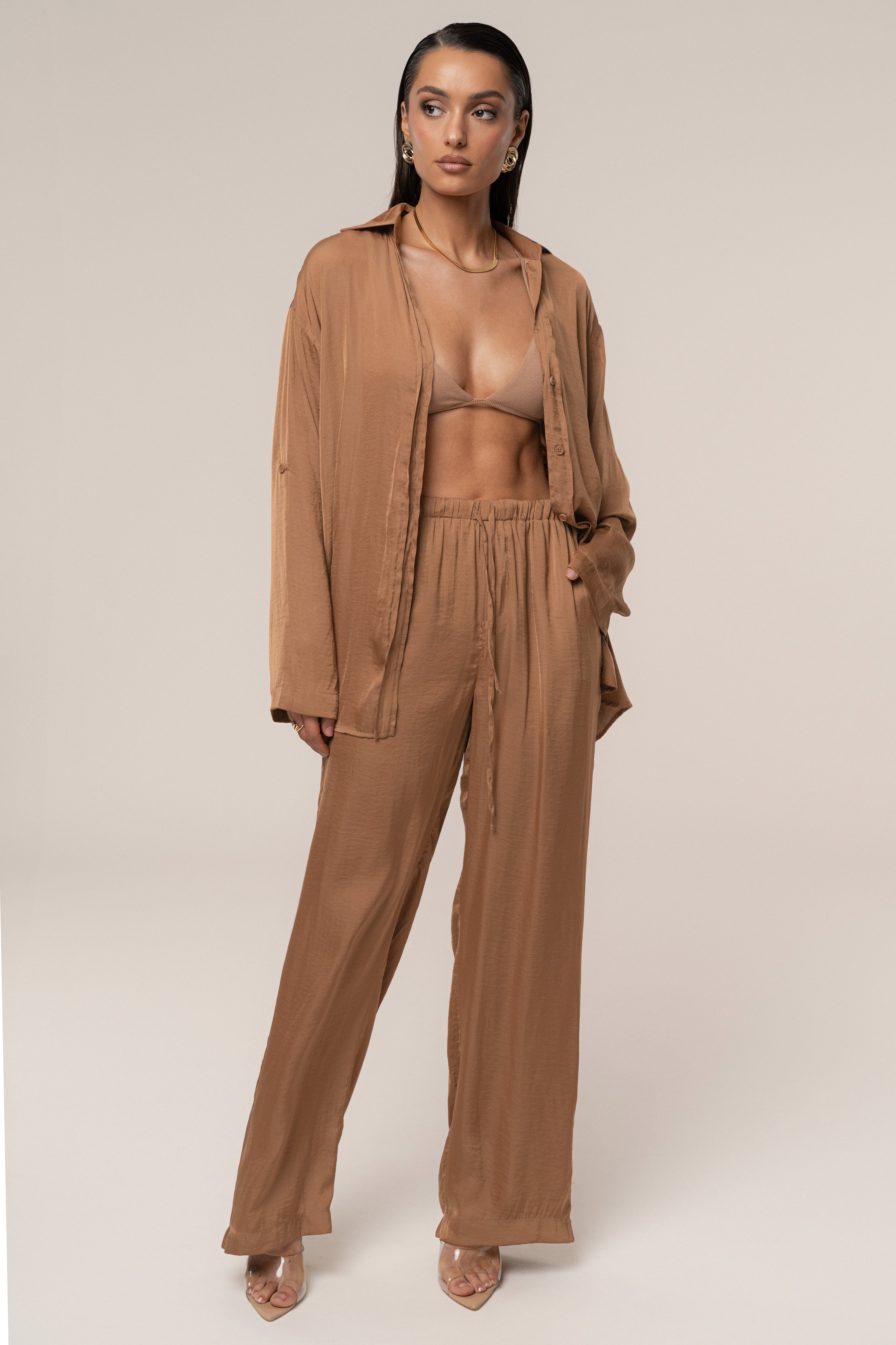 Bronze Pearl Bay Pant Set - JLUXLABEL
