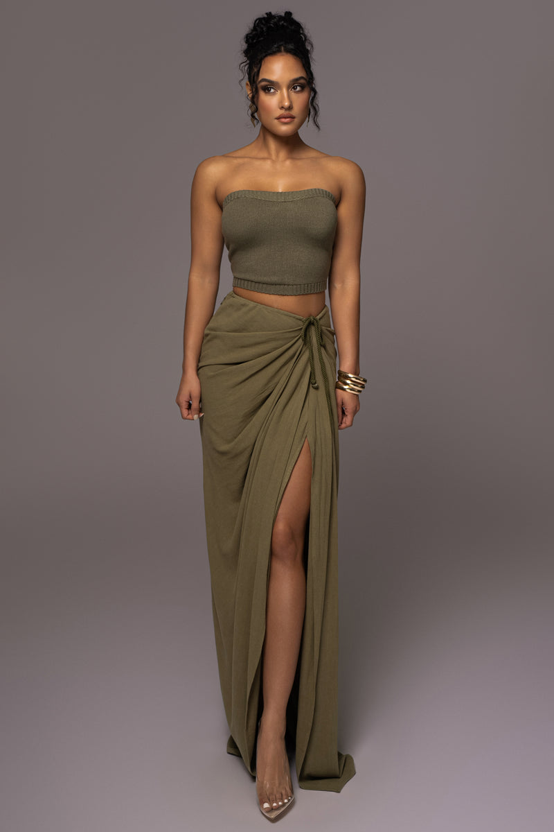 Olive Stay In Touch Bustier - JLUXLABEL